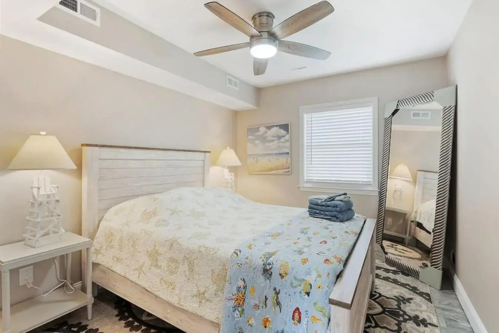 Spectacular 3 BR Condo One Block to the Beach