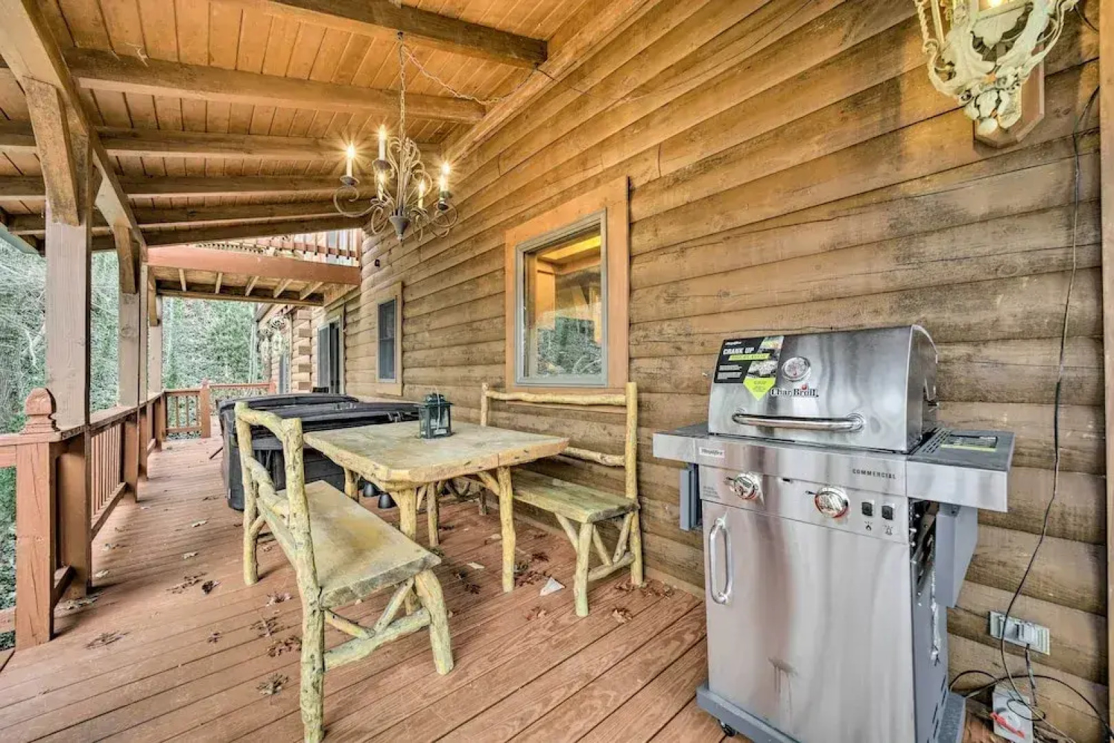 Walk to Golfing: Grand Maggie Valley Cabin!