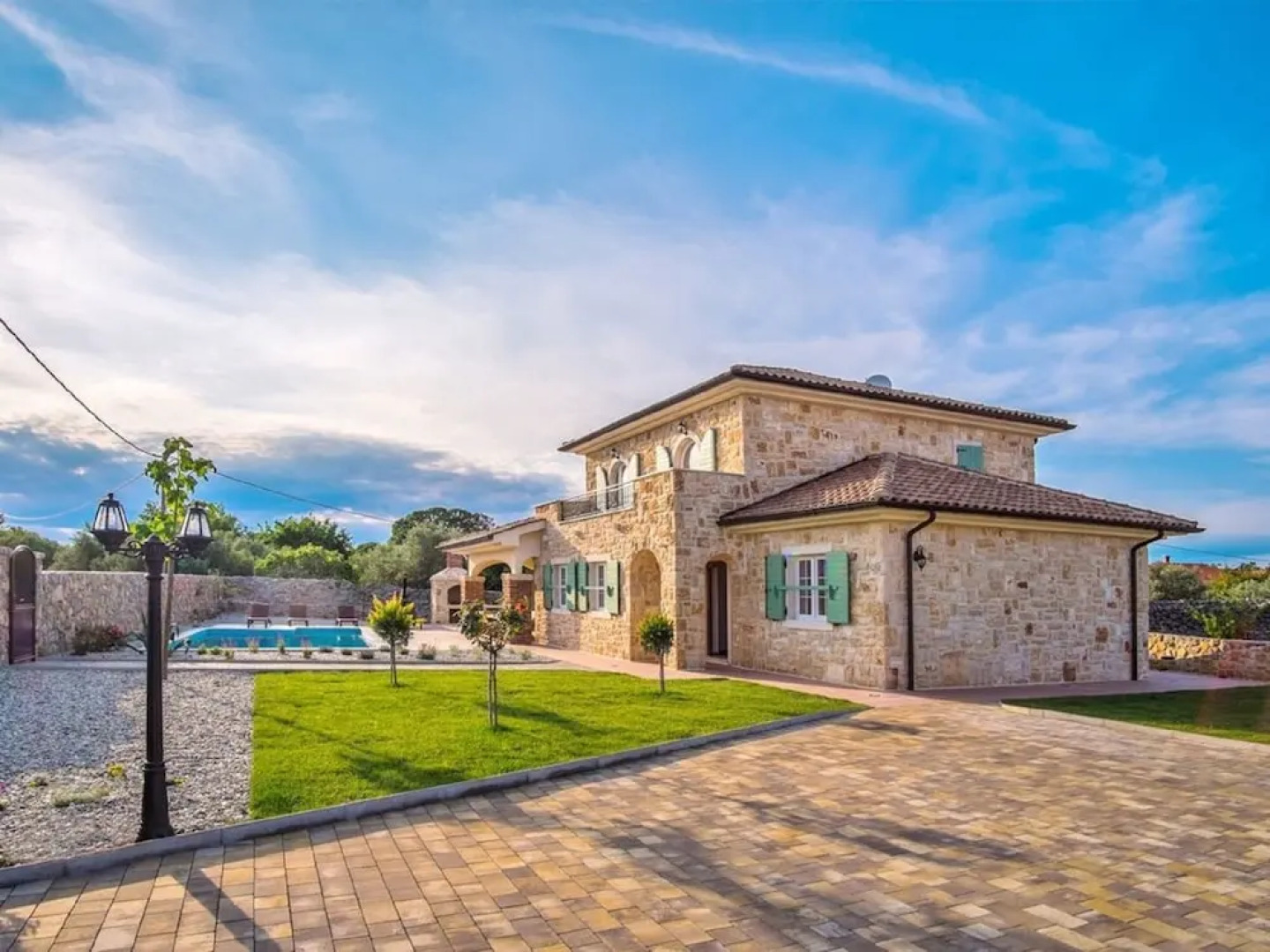 Newly Built Stone House With Pool and Beautiful Garden on the Island of Krk