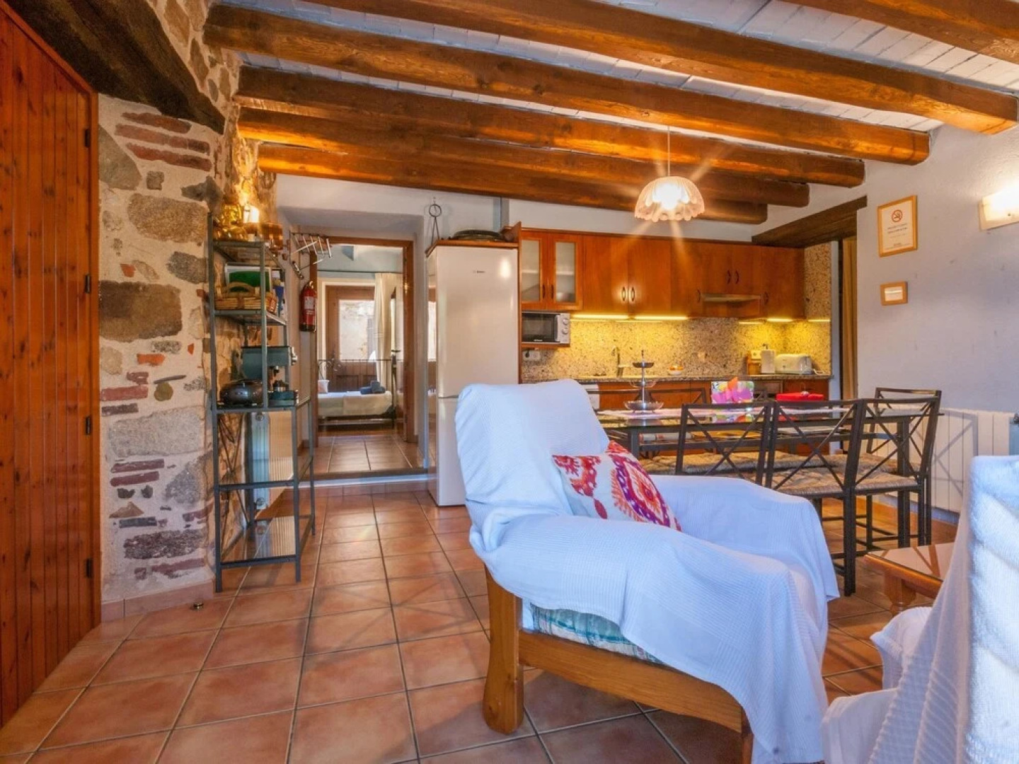 Catalan Farmhouse With Round Pool in the Middle of Forest