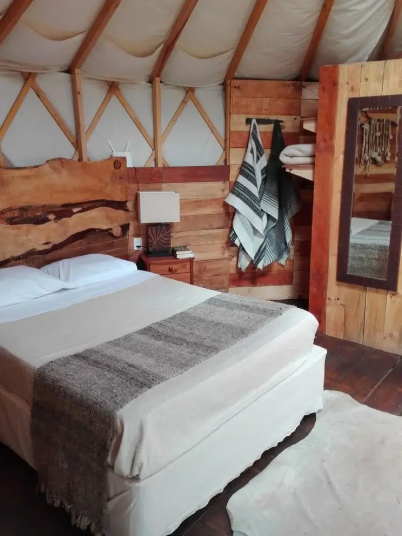 Yurt in Puyehue with Volcano Views