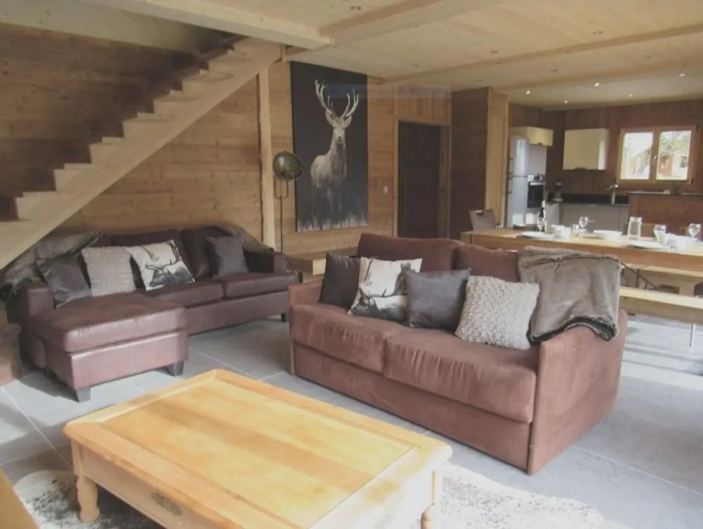 Chalet With 4 Bedrooms in Le Biot, With Wonderful Mountain View, Furnished Garden and Wifi - 10 km From the Slopes