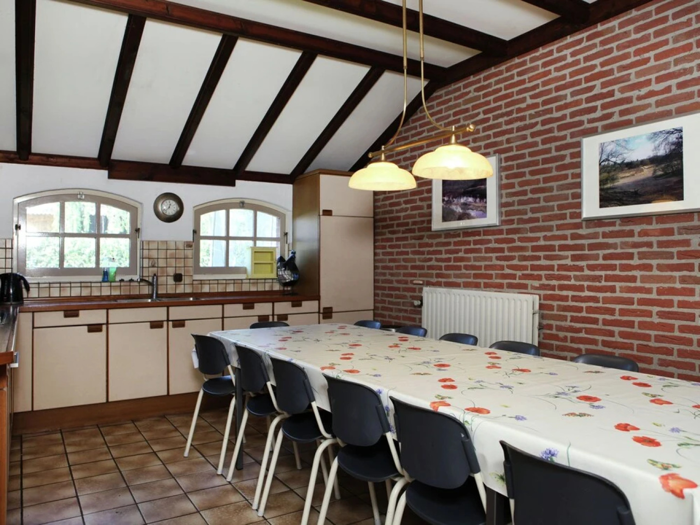 completely renovated back part of a farm