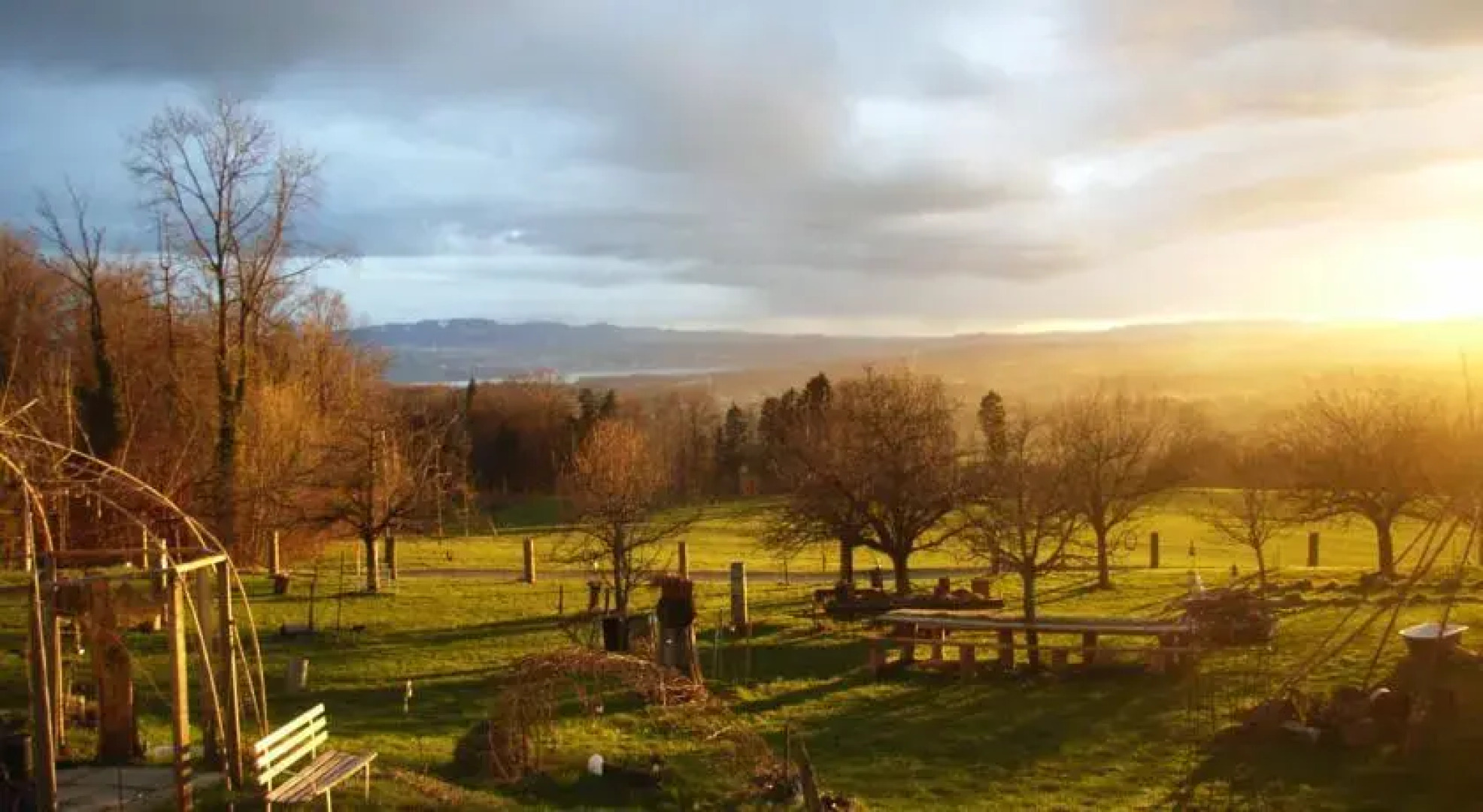 Kleines Haus im Grünen, Zirkuswagen, Hängebett & Zimmerli