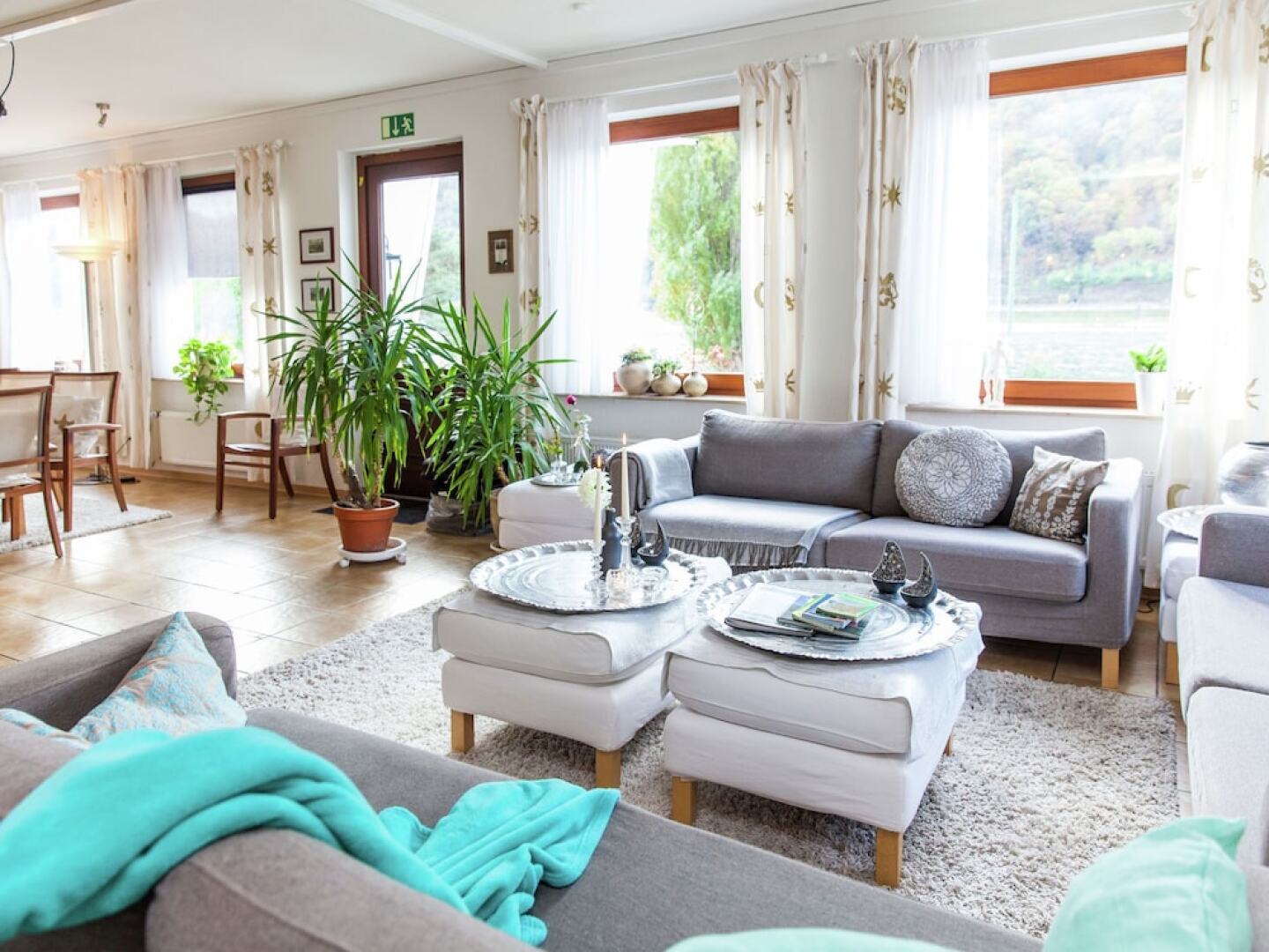 Amazing Holiday Home Directly on the Rhine With Roof Terrace and a Large Garden