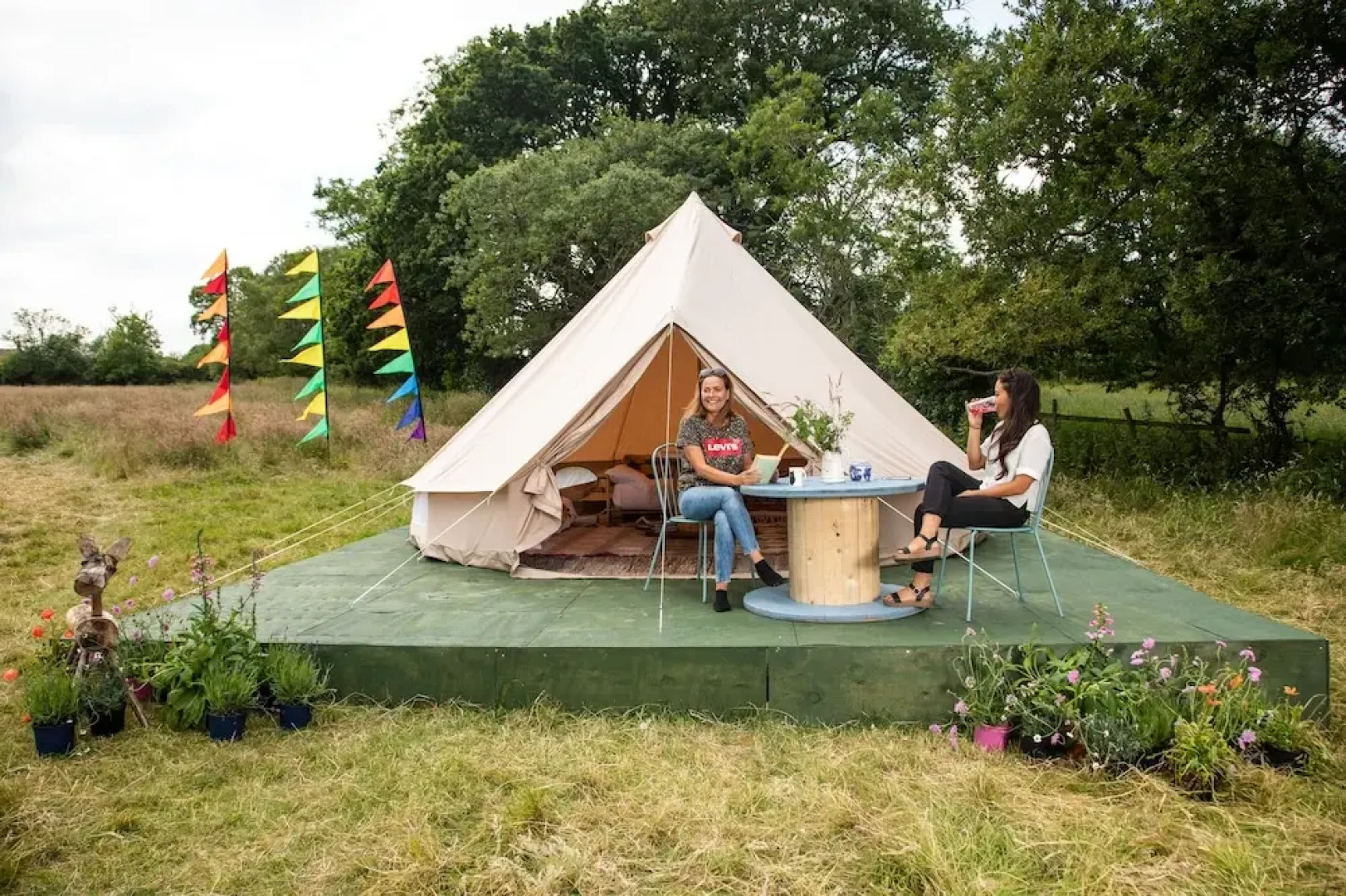 Whispers the Wind Bell Tent Hang Out Zone