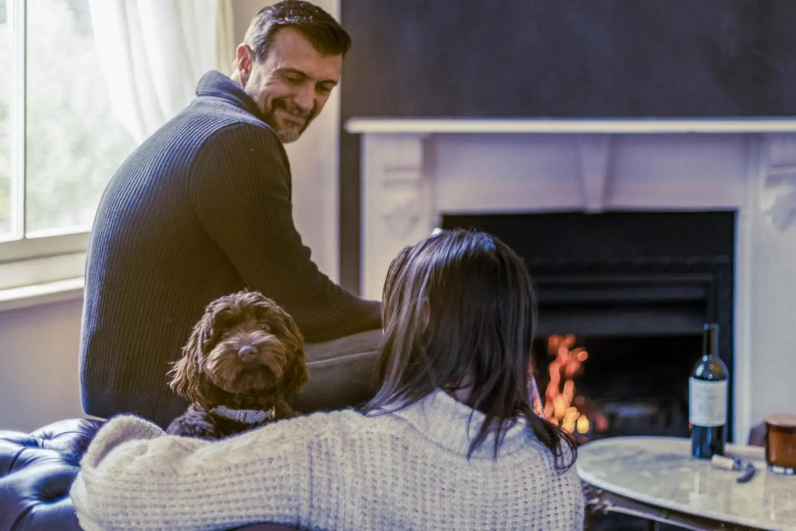 Pet friendly mountain cottage with indoor fireplace