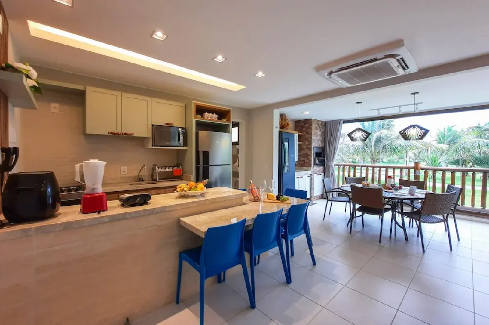 VG Sun Pé na Areia Luxuoso Térreo Gourmet 8 pessoas By DM Apartments