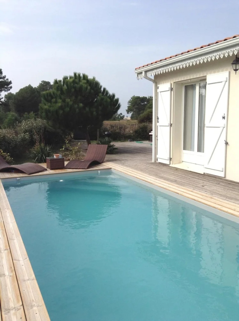 House With 3 Bedrooms in Vensac Ocean, With Private Pool, Enclosed Gar