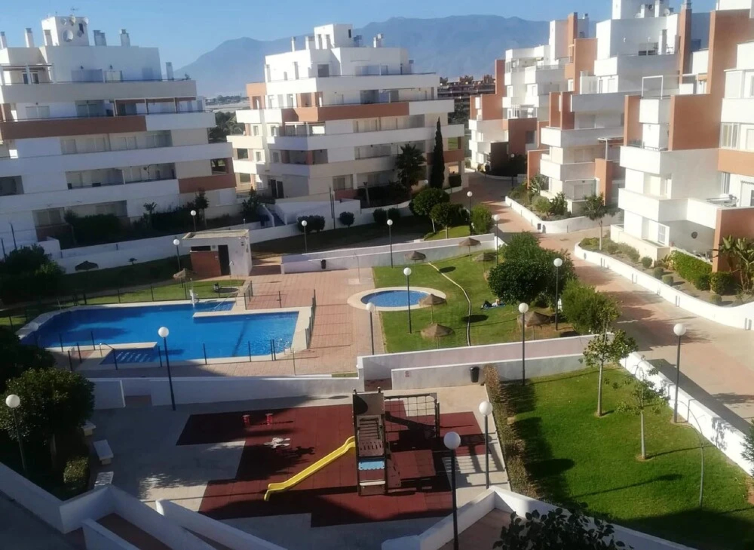 Apartment With one Bedroom in Roquetas de Mar, With Wonderful Mountain View, Shared Pool, Furnished Terrace - 100 m From the Beach