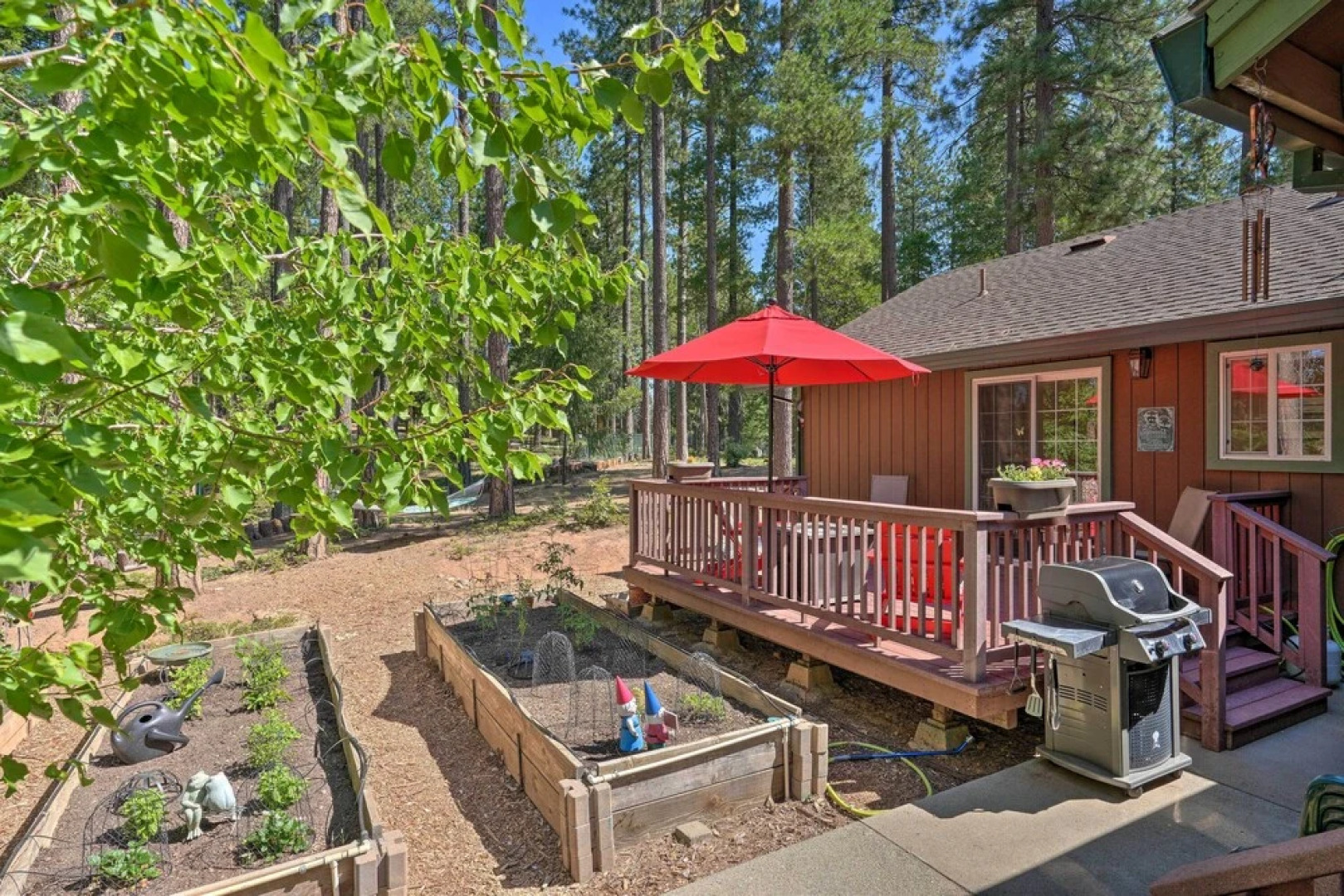 Private Deck: Pollock Pines Apt on 5 Acres