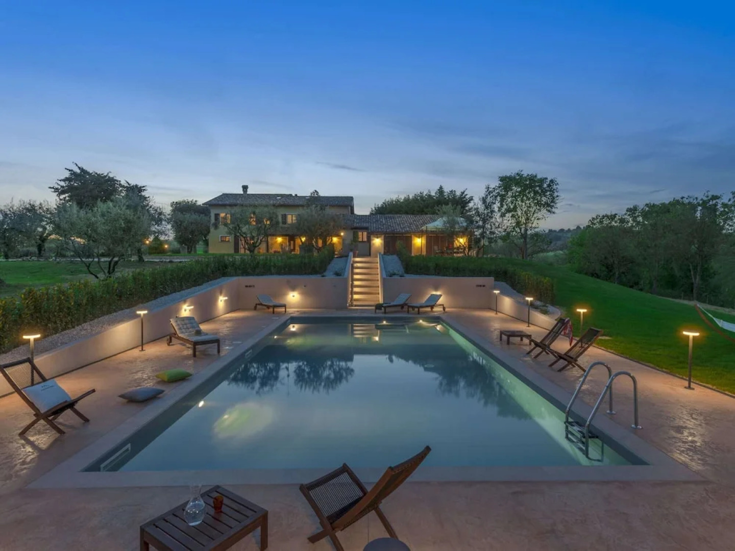 Inviting Holiday Home in San Costanzo With Swimming Pool