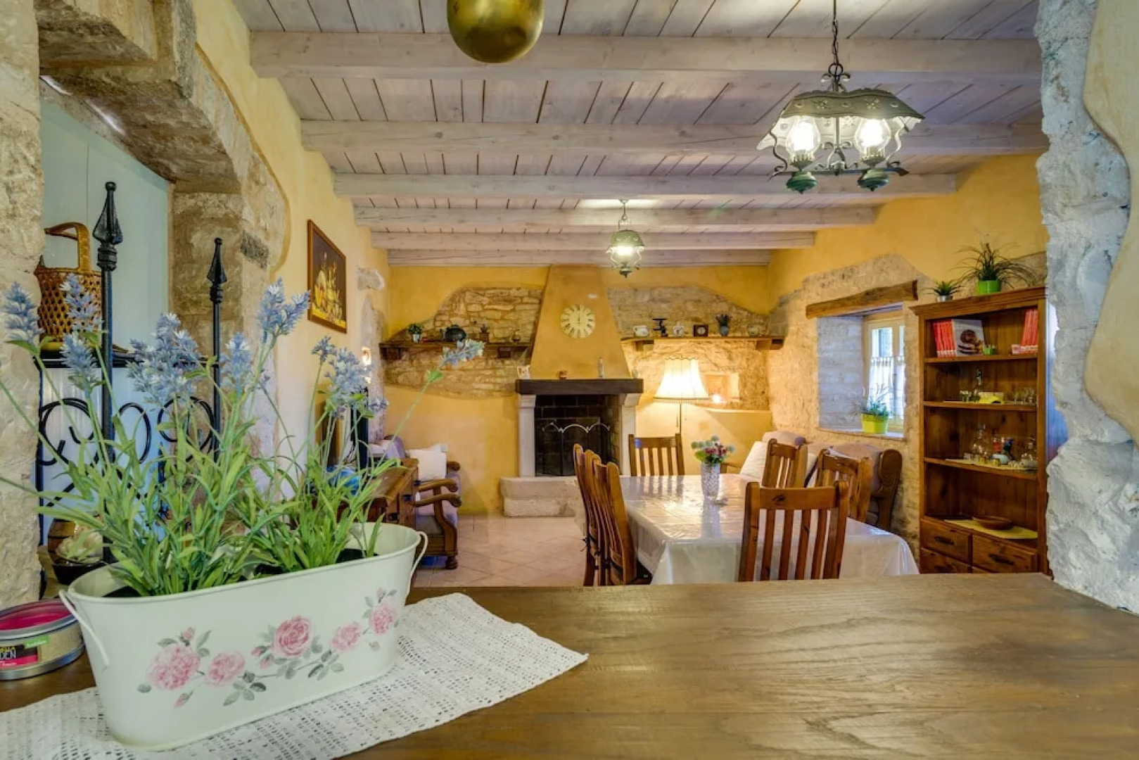 Especially charm stone house with a pool