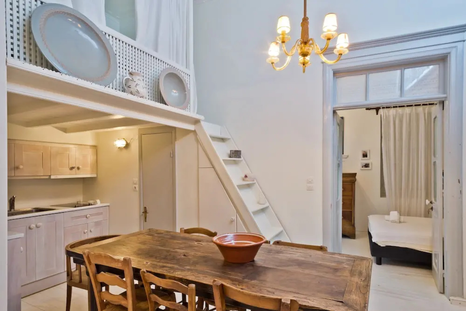 White Traditional House