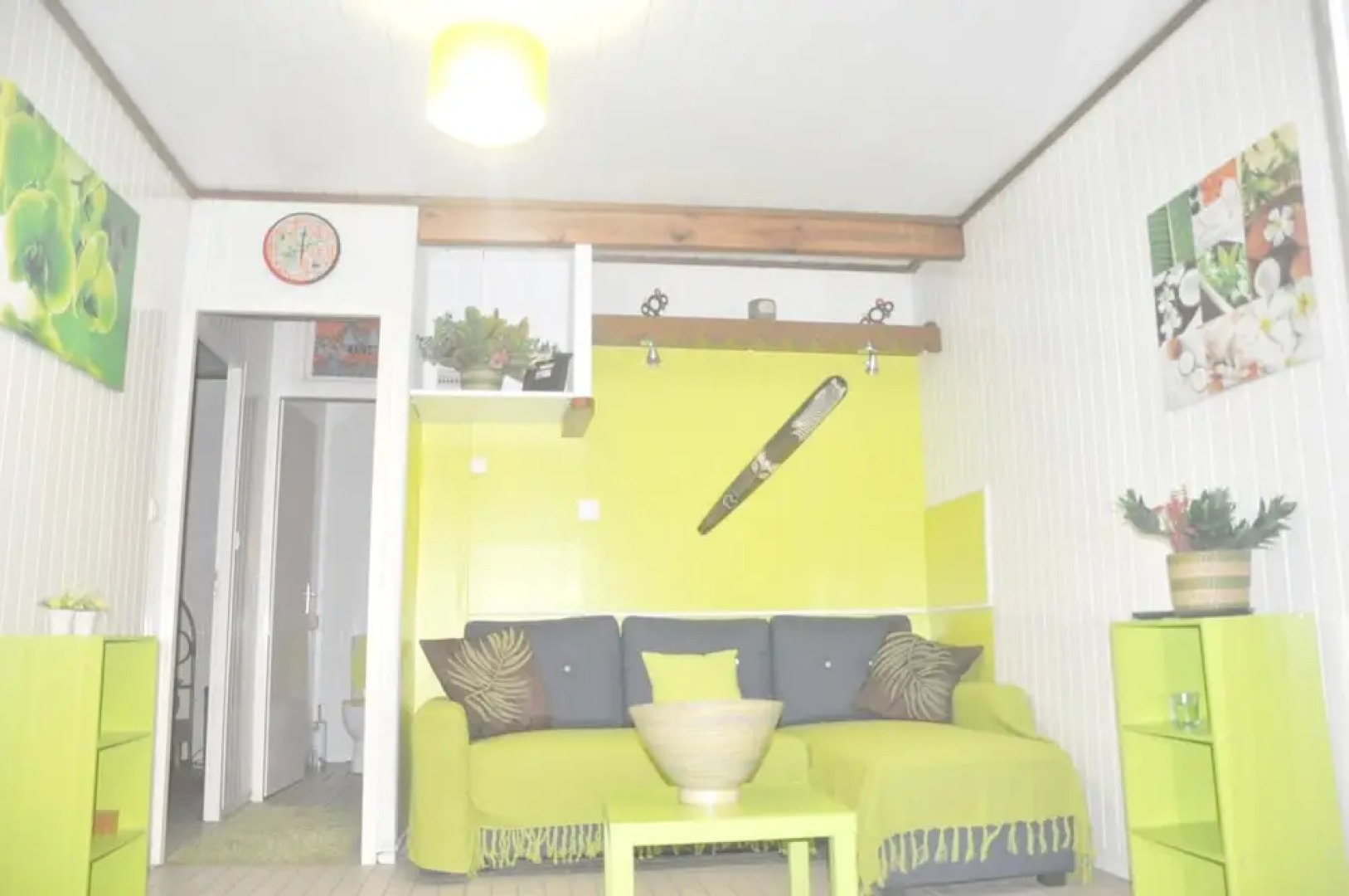 Bungalow With 2 Bedrooms in Bouillante, With Wonderful sea View, Furni