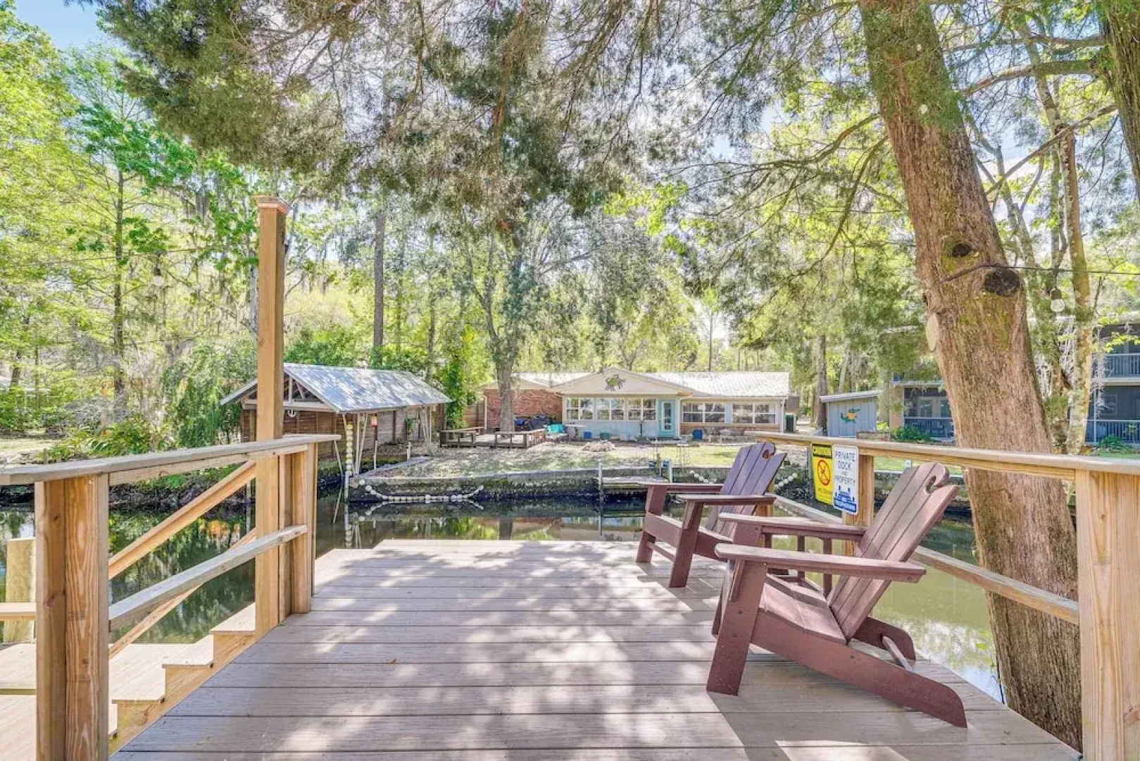 Tropical Canalfront Escape With Decks & Dock!