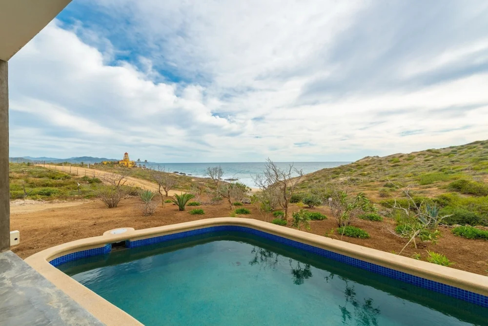 Casita on a Bluff at Cerritos Surf & Racquet in Pescadero Baja Sur by Redawning