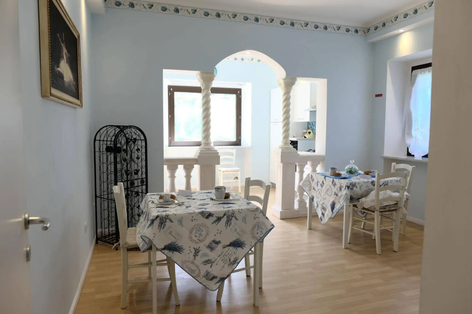 View of the vineyards