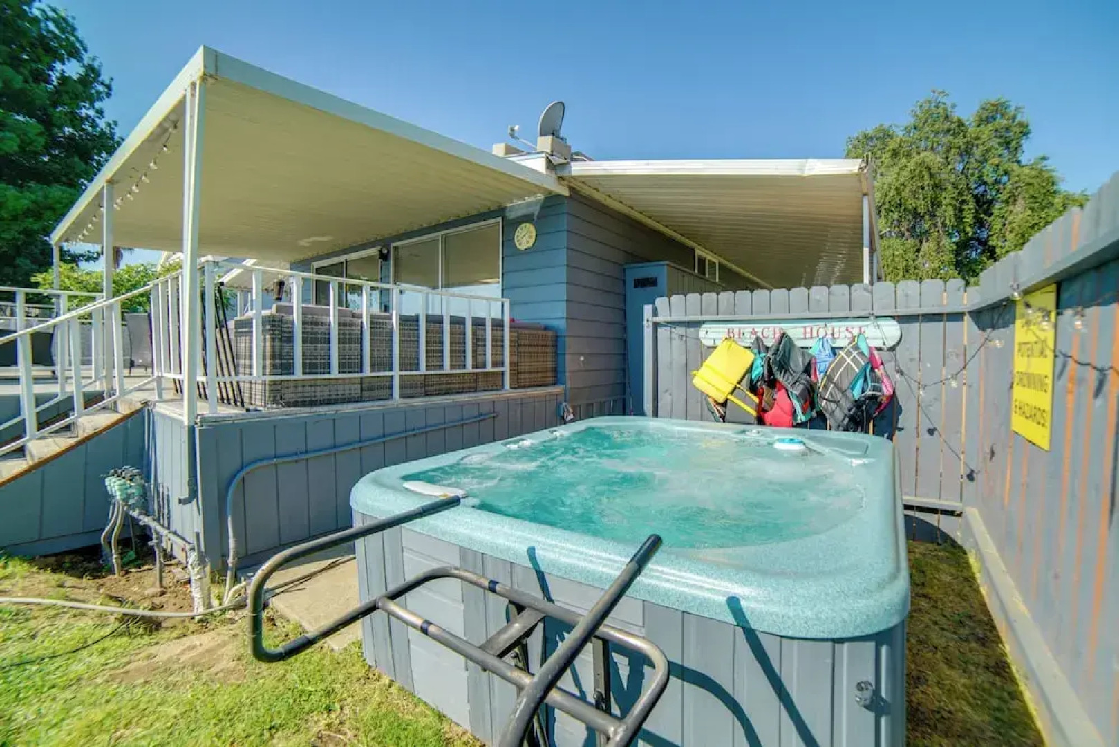 Hot Tub, Views & Dock! Playful Home on Clear Lake