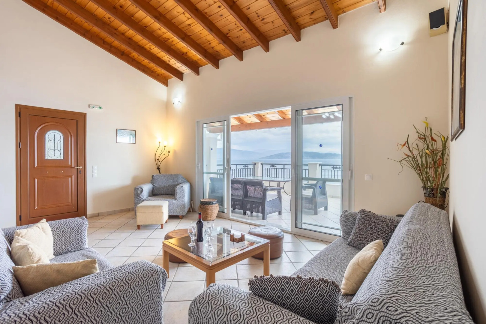 Villa Kerkyroula Large Private Pool Walk to Beach Sea Views A C Wifi Car Not Required - 1972