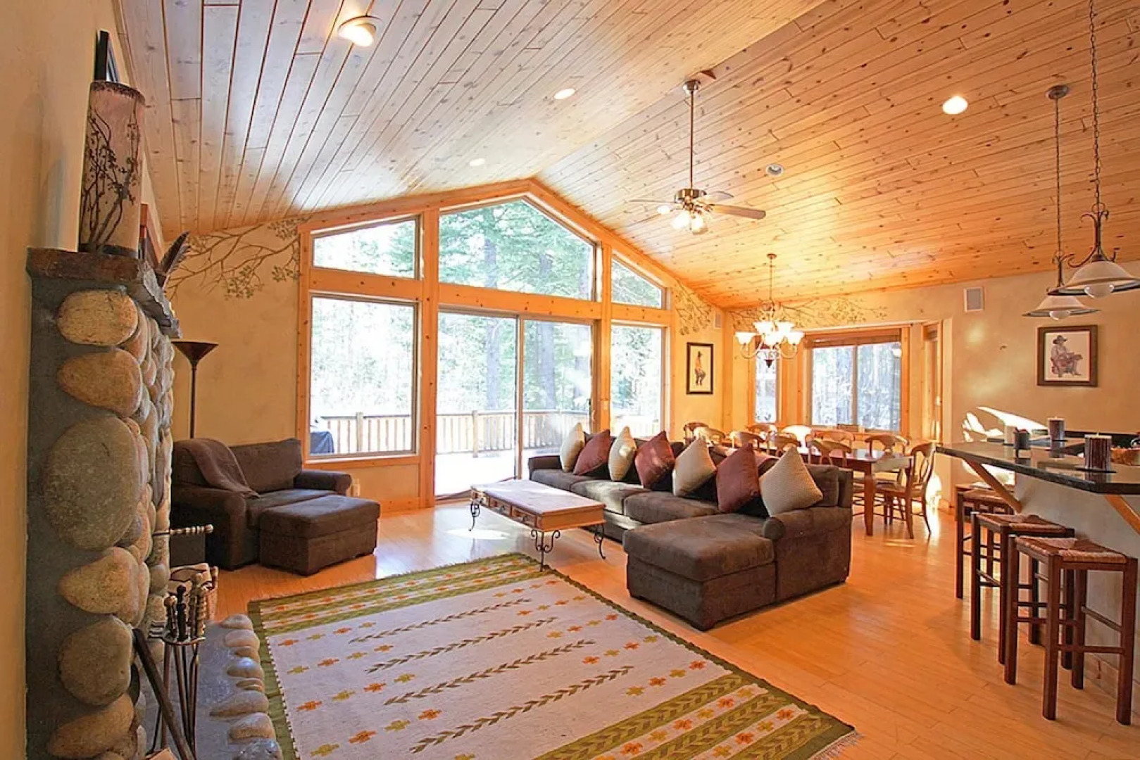 The River Rock Lodge Home 4 Bedrooms 3 Bathrooms Home