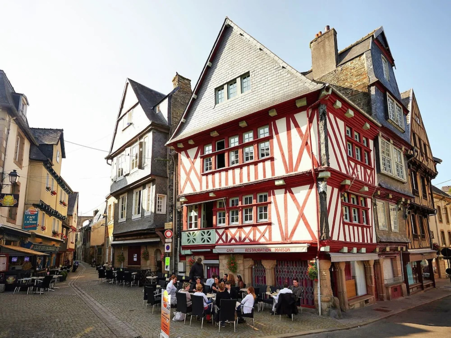 17th century Breton cottage with modern interior on the edge of a forest.