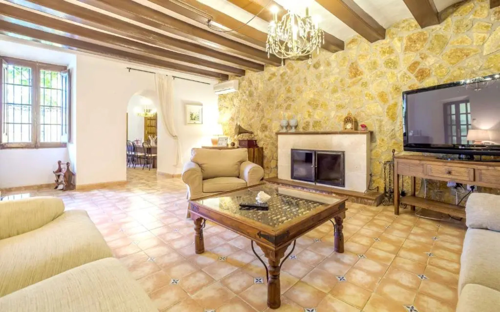Villa with 9 bedrooms in Can Trabal with wonderful mountain view private pool enclosed garden 12 km from the beach