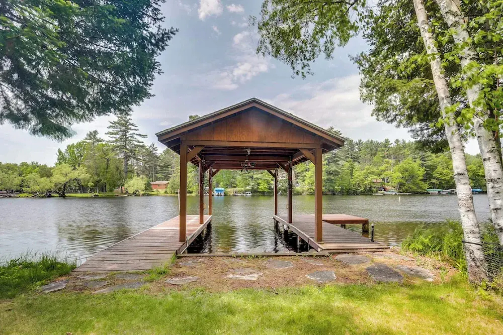Waterfront Eagle River Home w/ Dock + Fire Pit!