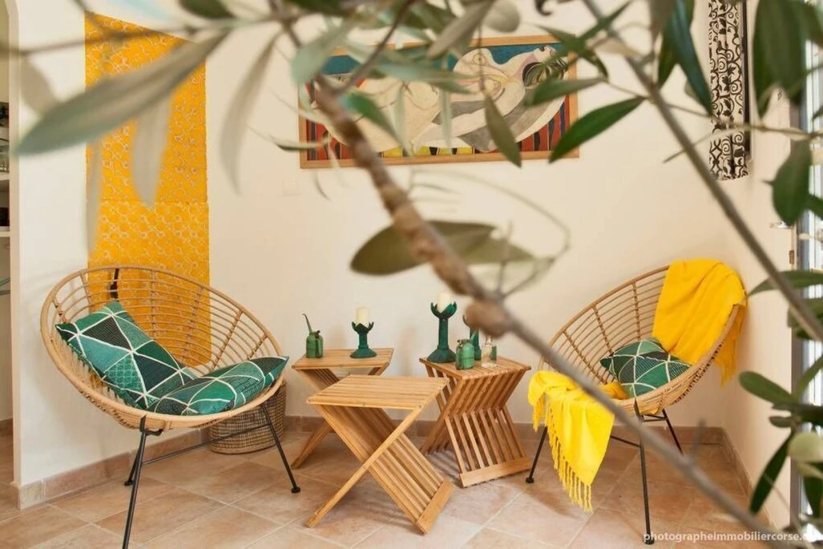 Cottage avec terrasse vue mer