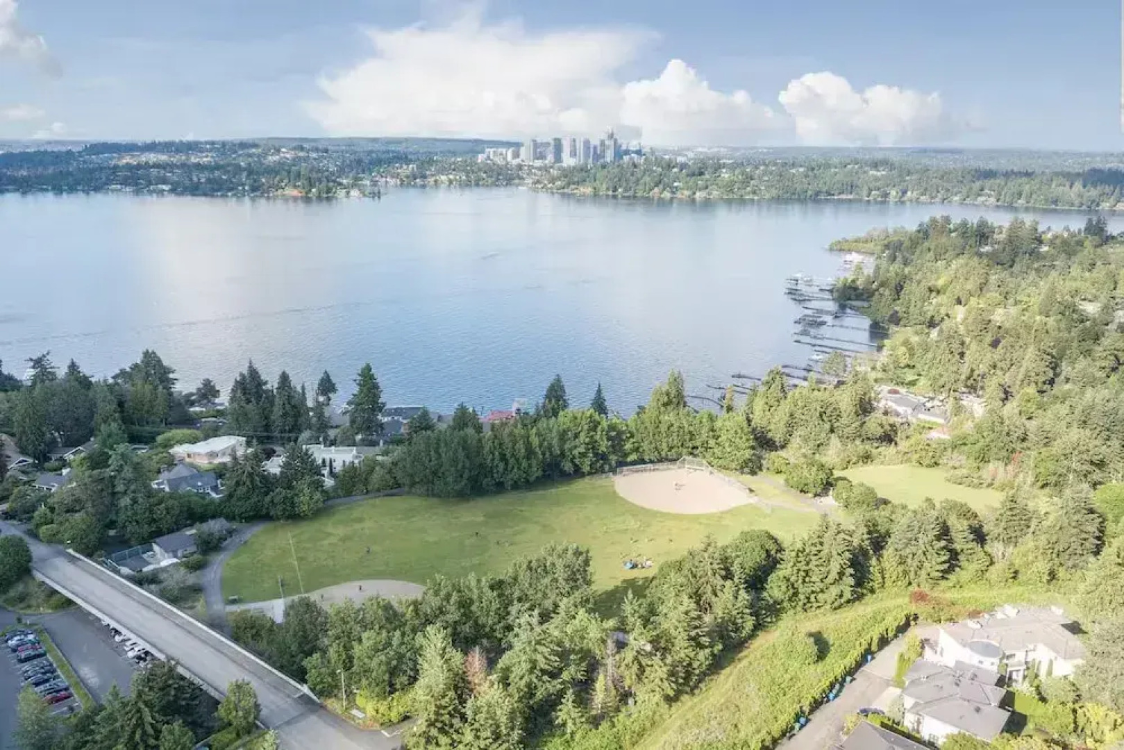 Private park in a cozy home next to I-90 huge yard