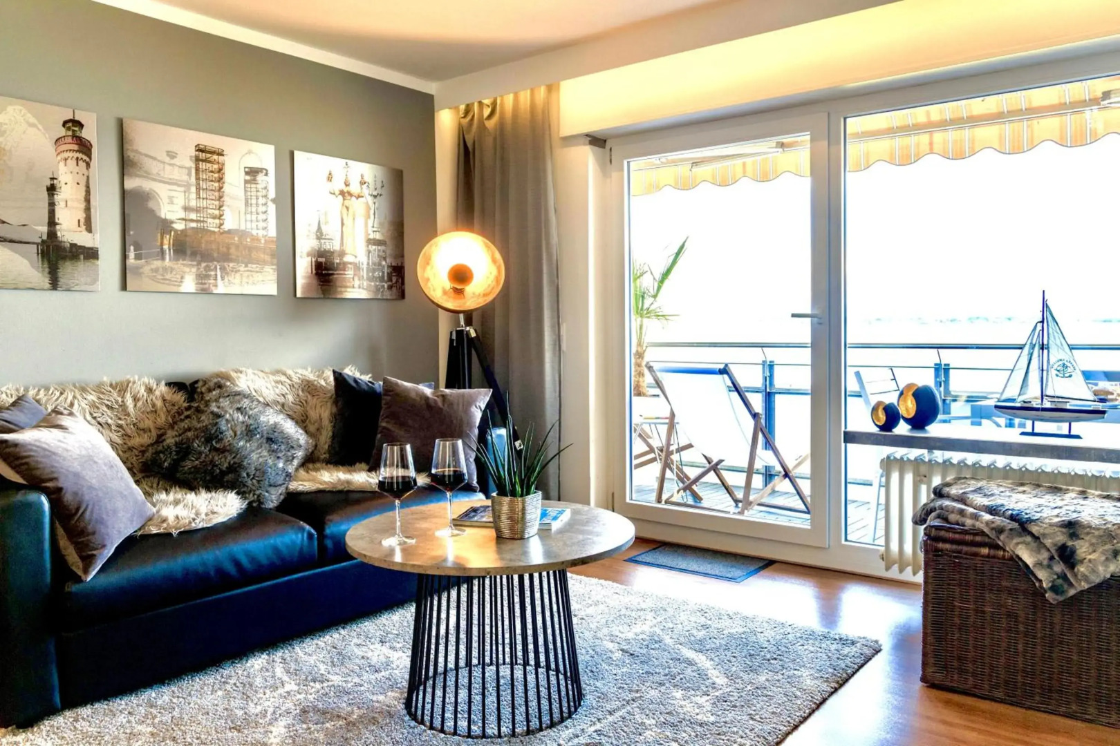 Apartment Lakeside direkt am Bodensee mit Privatstrand, atemberaubender Seesicht und Parkplatz