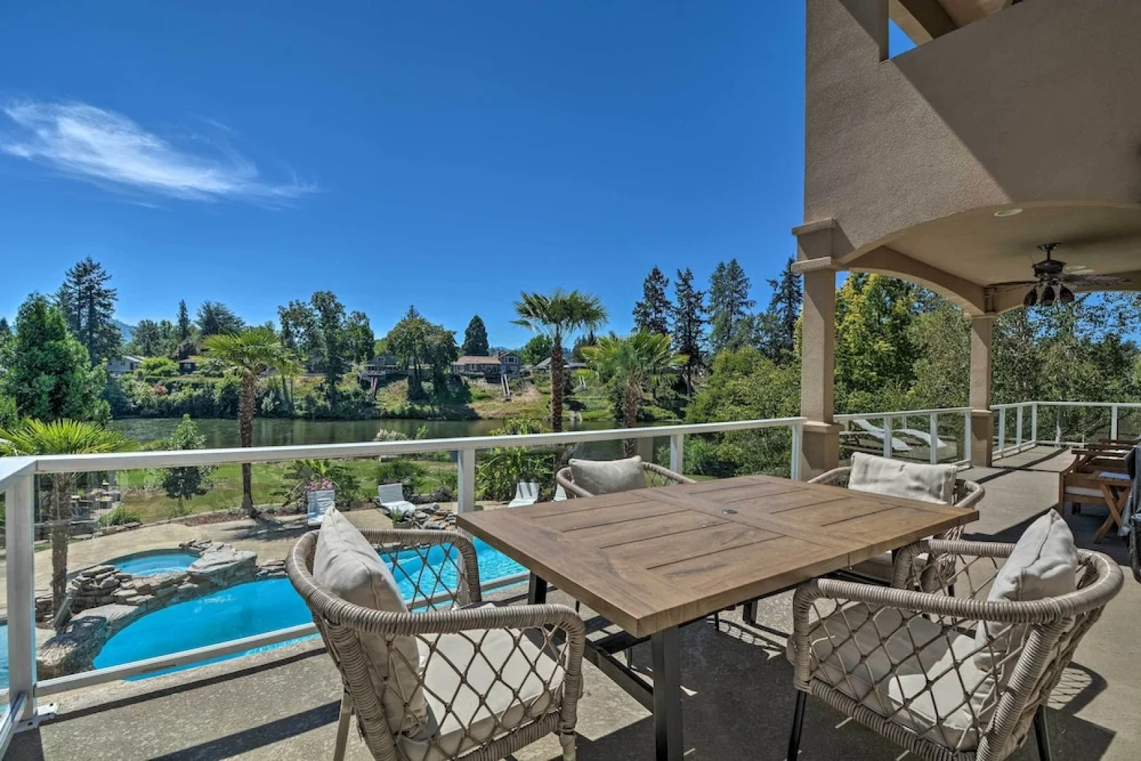 Luxe Getaway w/ Riverfront Views in Grants Pass!
