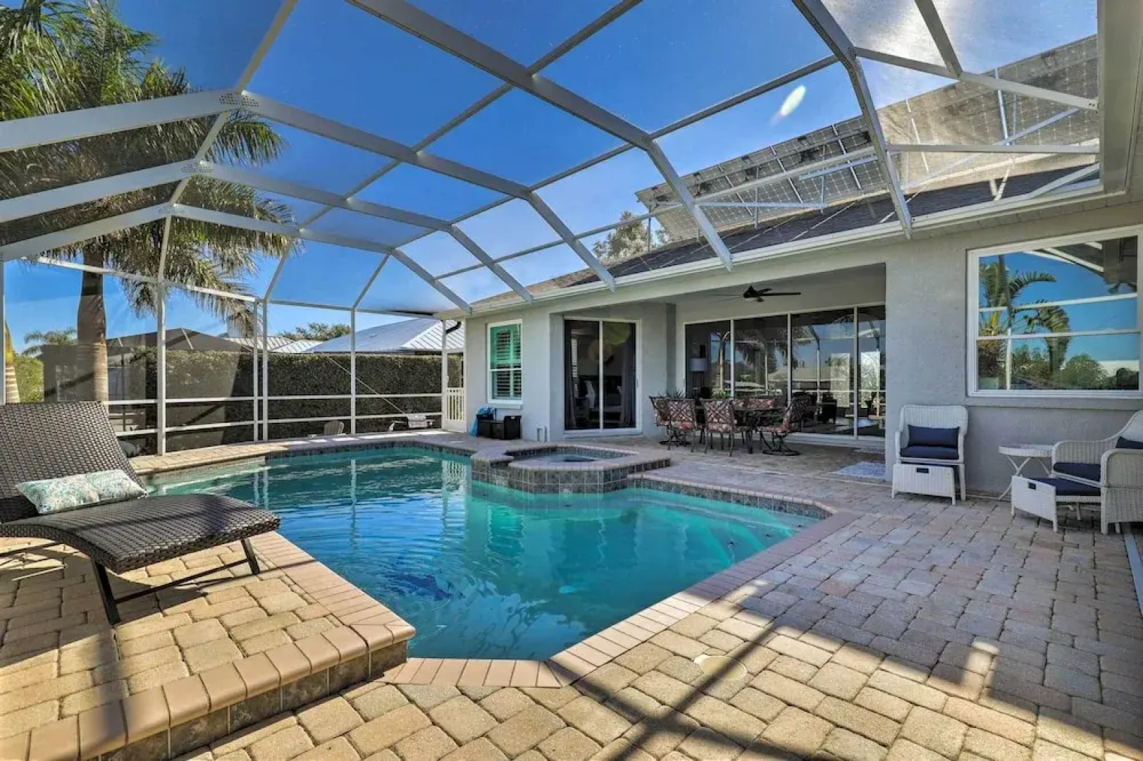 Heated Pool/spa & Dock: Apollo Beach Home on Canal
