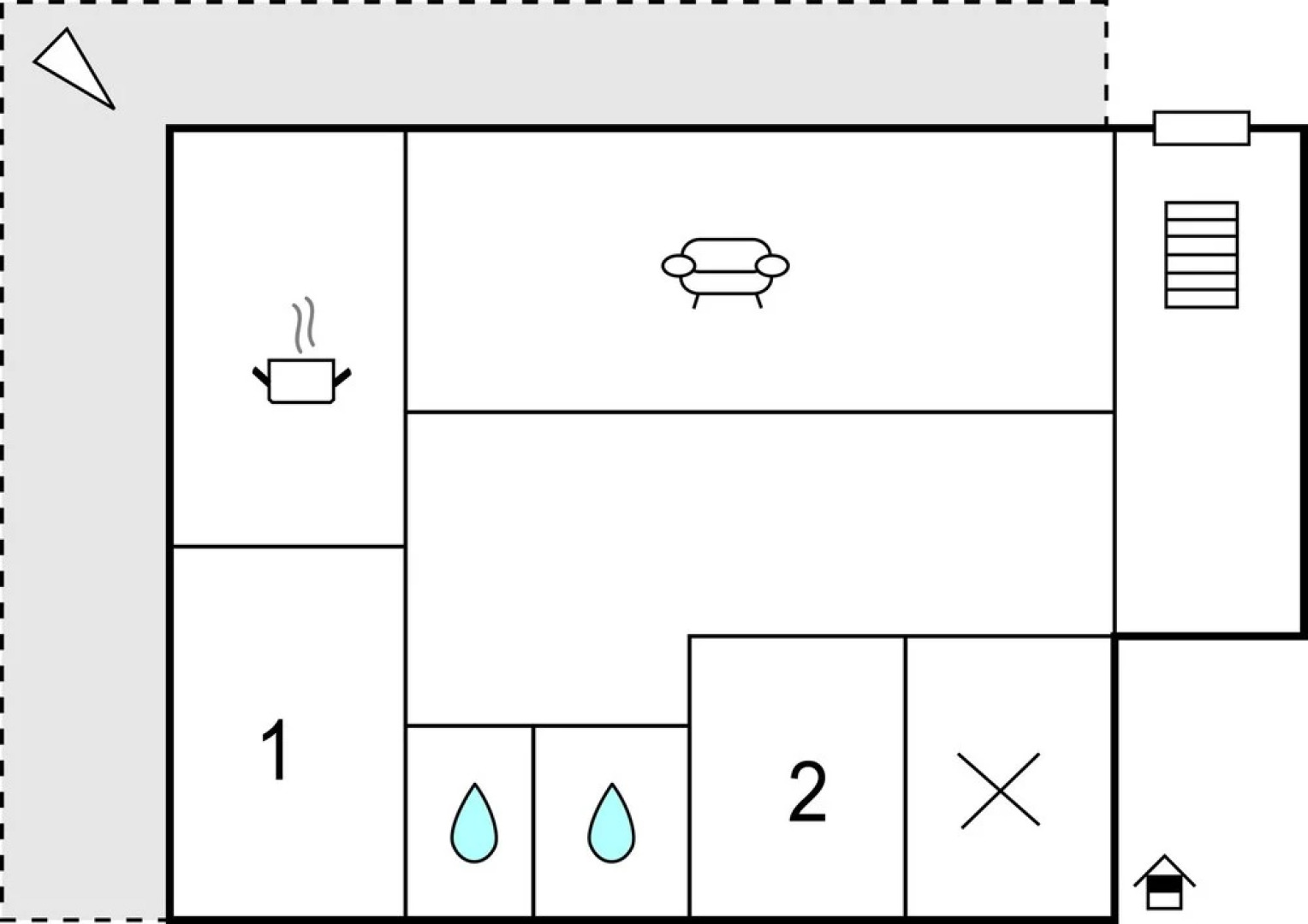 Nice Home in Ebbs With 2 Bedrooms and Wifi