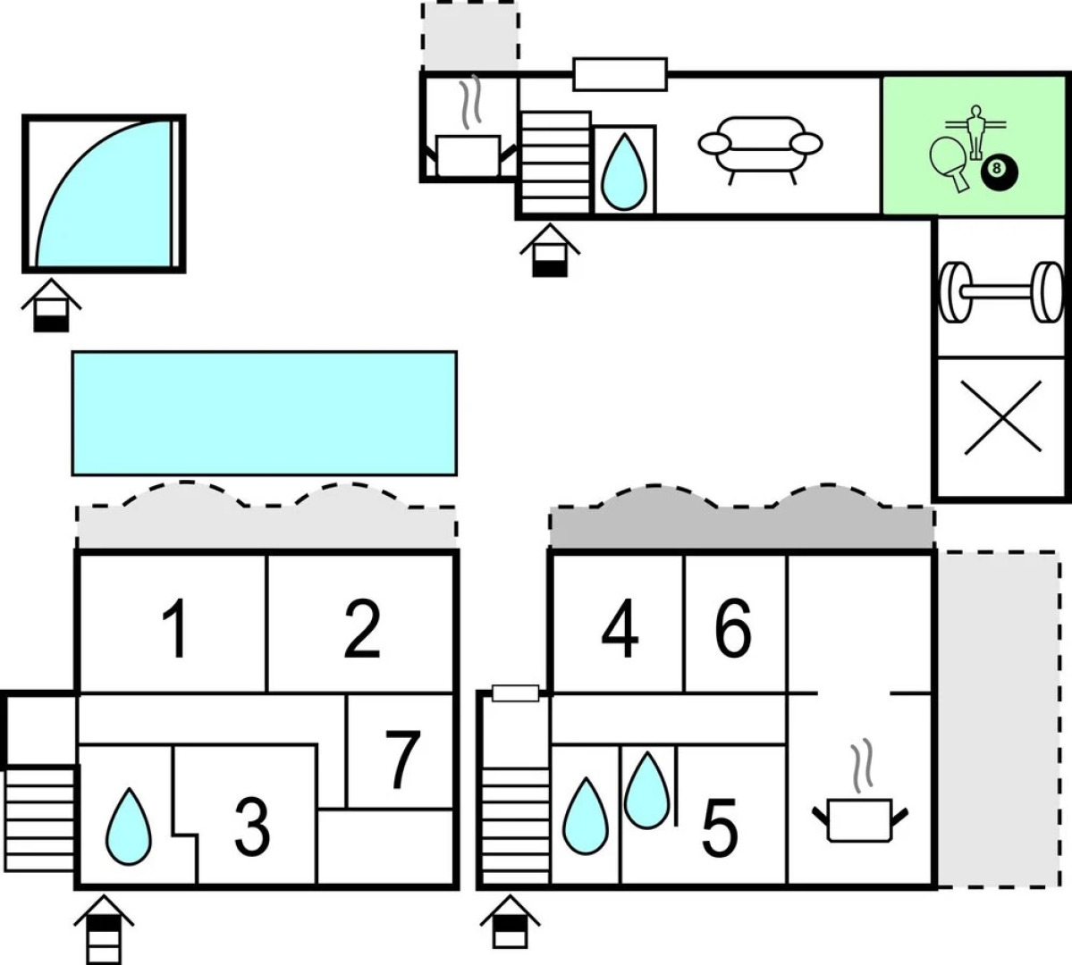 Awesome Home in Kucine Solin with Hot Tub, WiFi & 7 Bedrooms