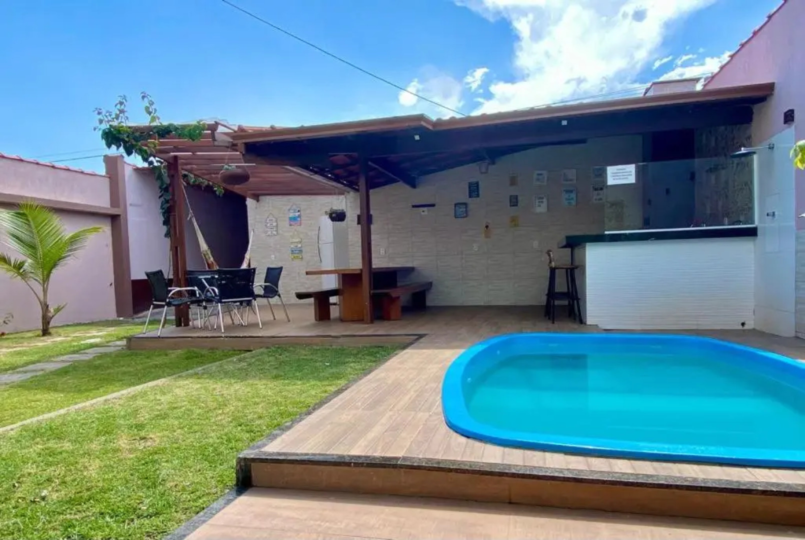 Casa temporada com piscina