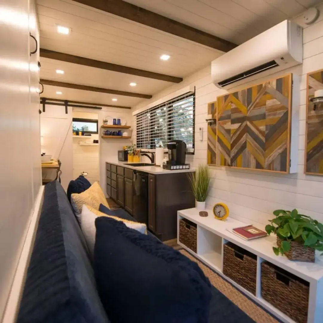 Yellow Blue Elegant Container Tiny House