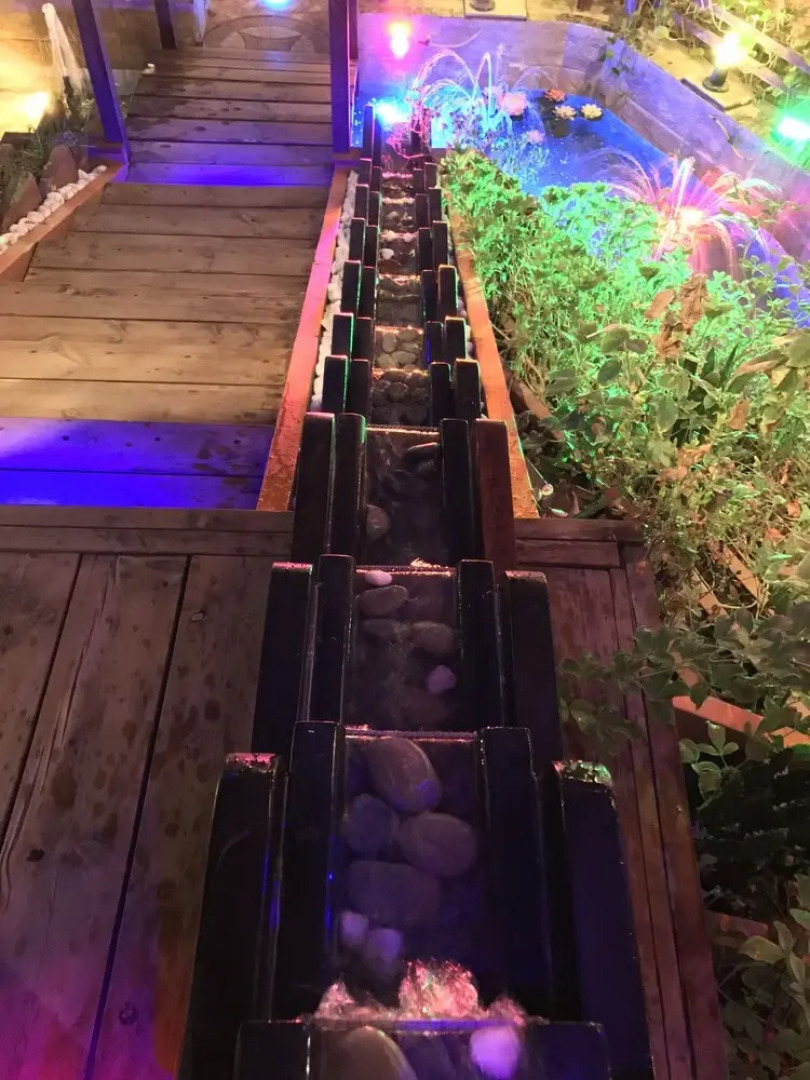 Wooden Water Fall Chalet