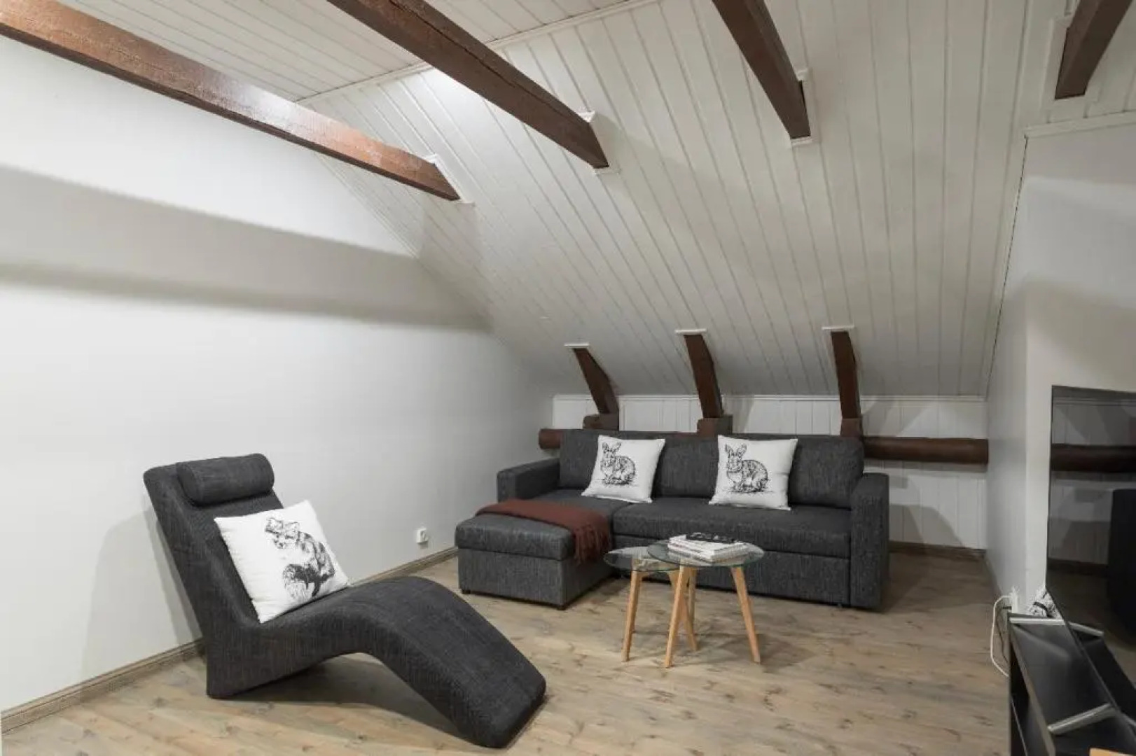 Unique open space loft studio in the attic