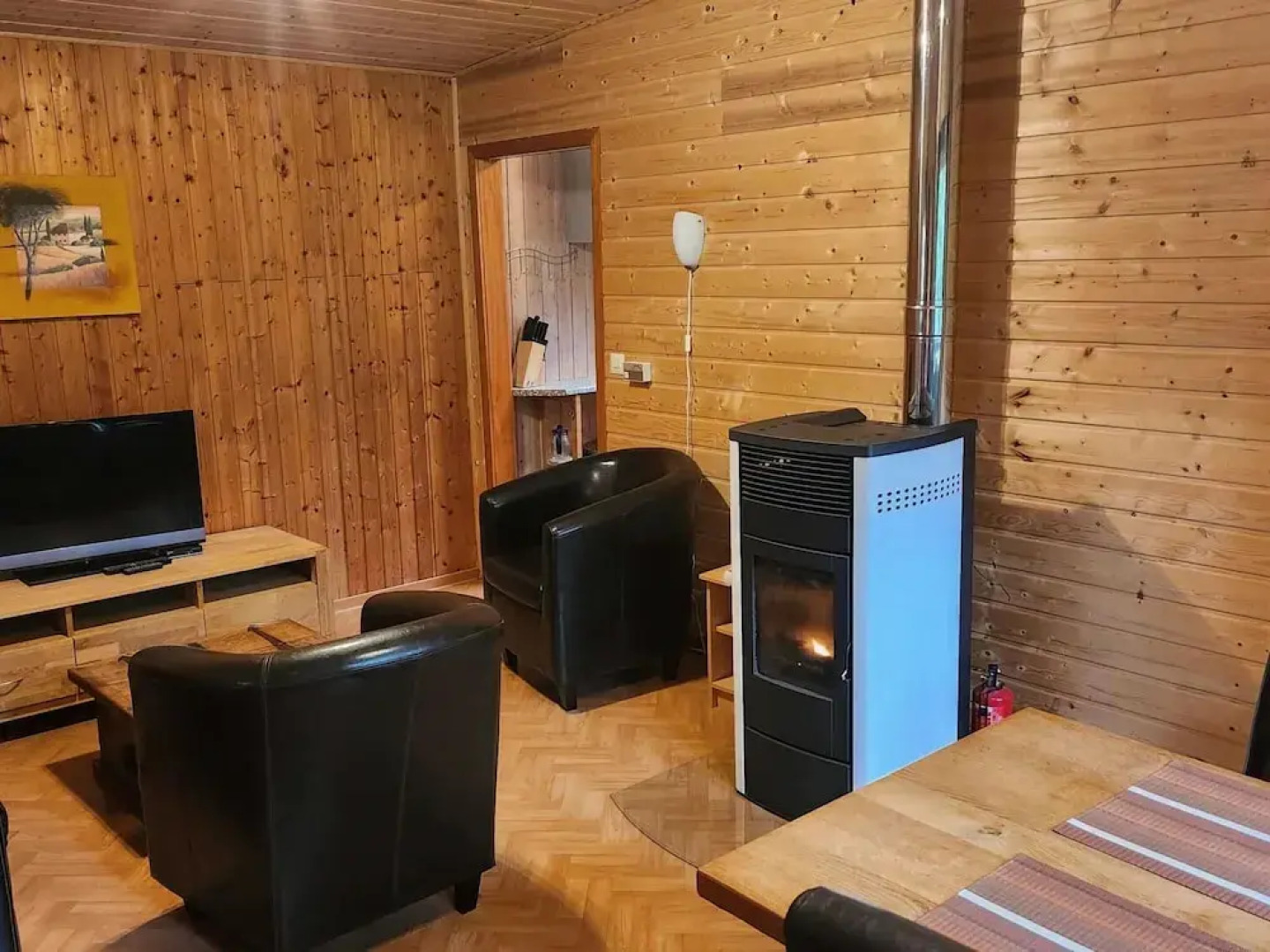 Tidy Furnished Wooden Chalet near Forest