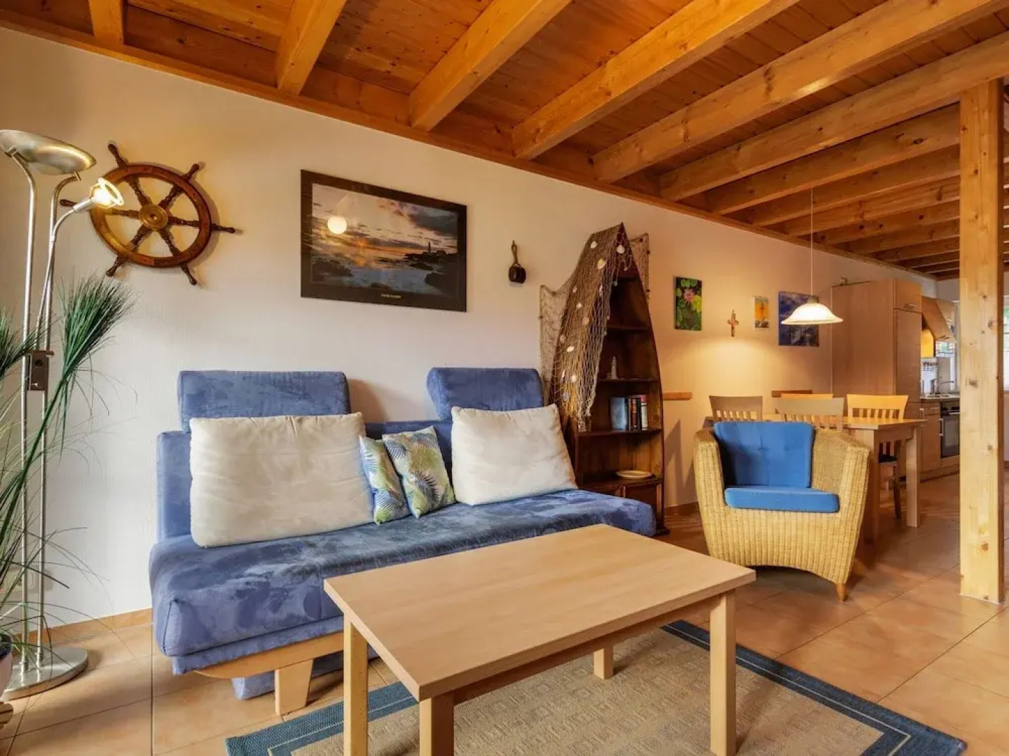 Cozy Holiday Home with Wood Burning Stove near Water