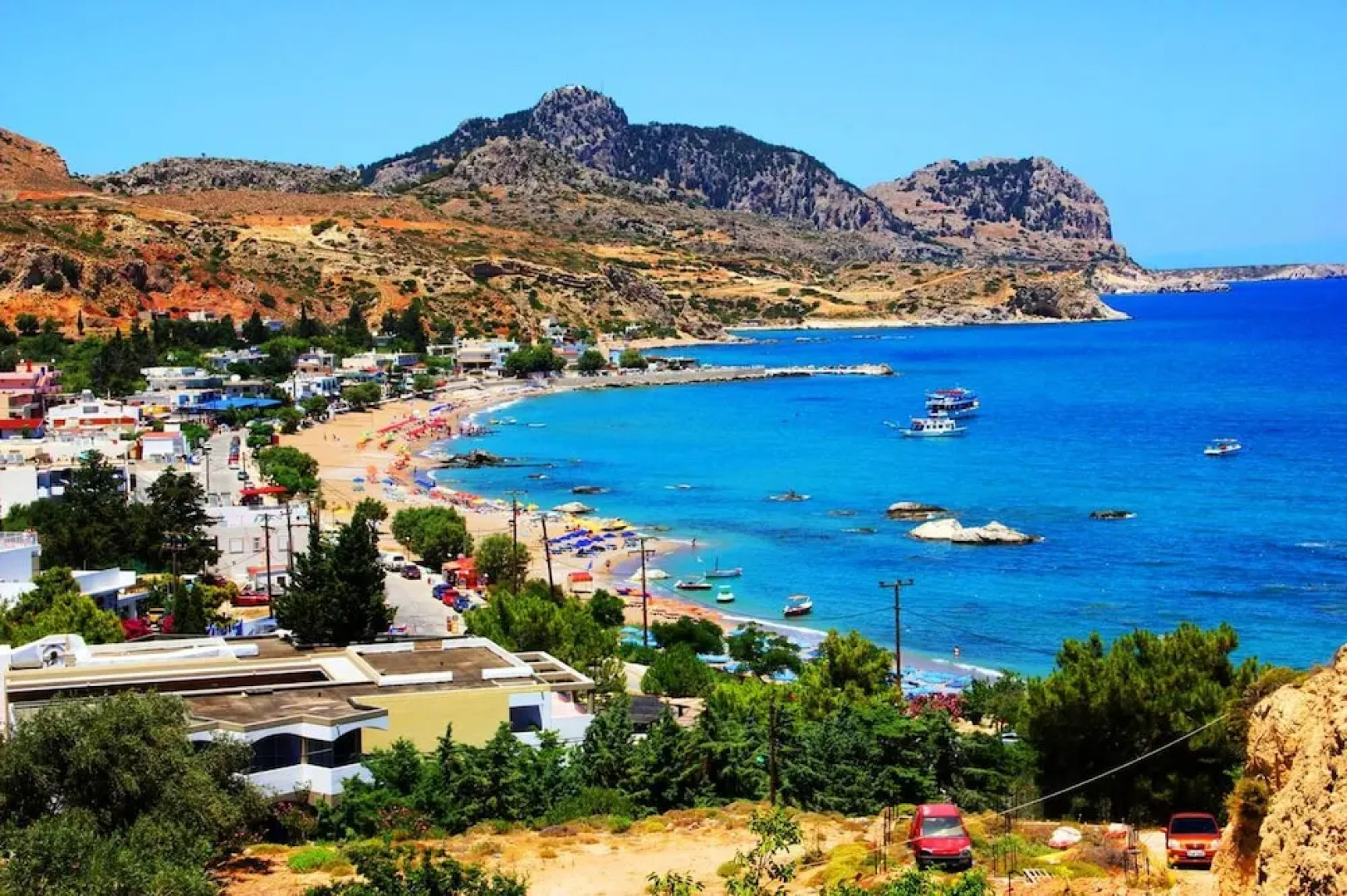 Apartment With 2 Bedrooms in Rhodes, Greece, With Wonderful sea View, Furnished Terrace and Wifi Near the Beach