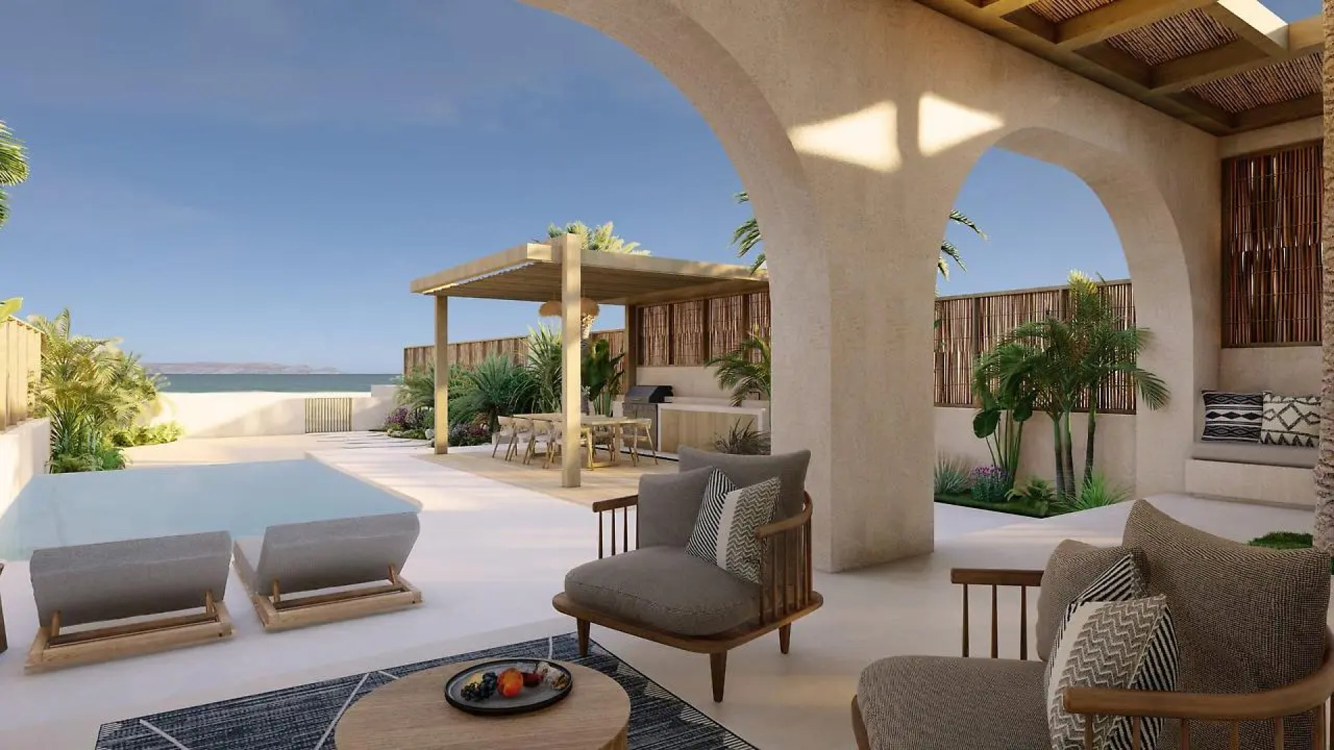 Cicada Suites Elegant Beach Living