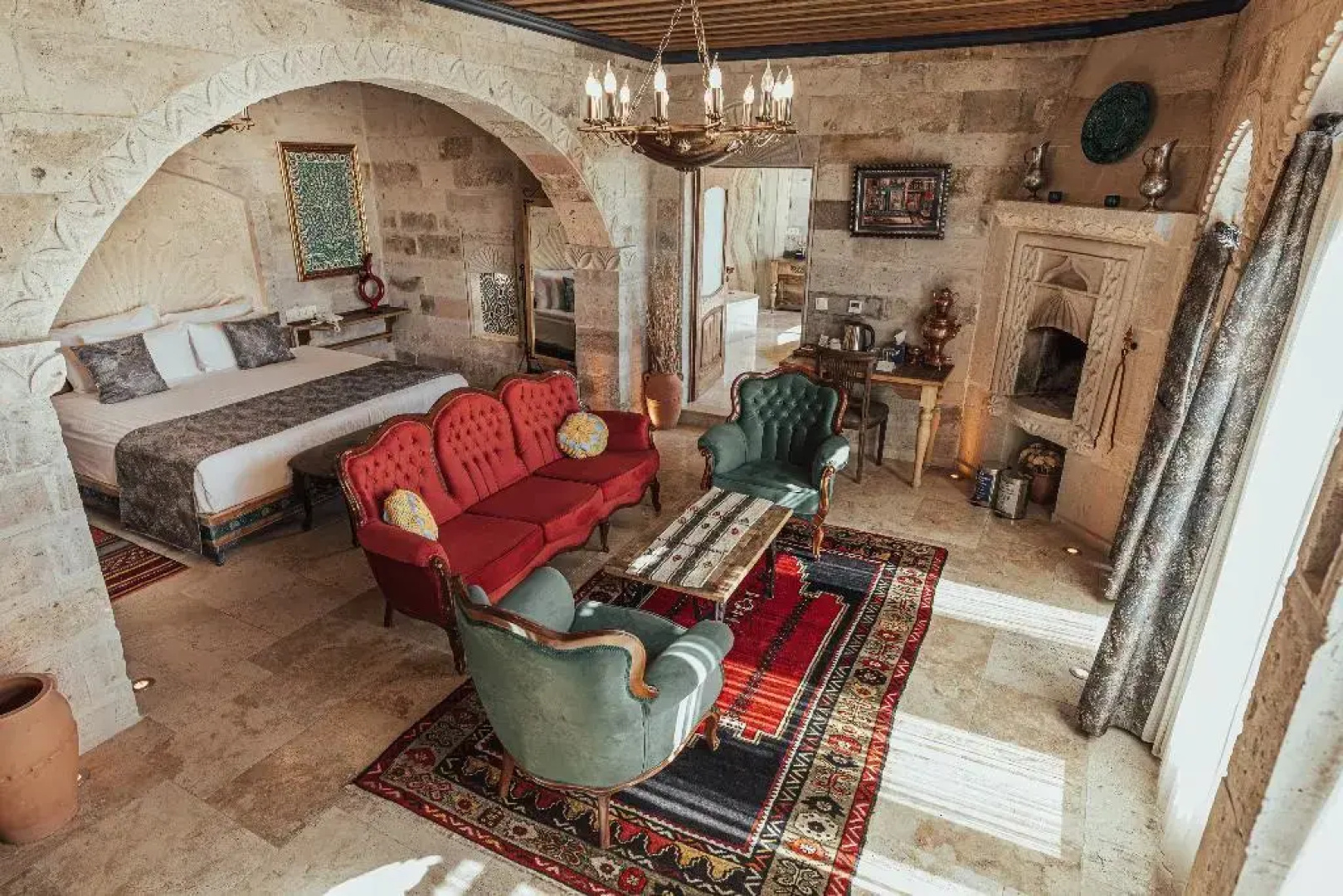 Отель Şah Saray Cave Suites Halal