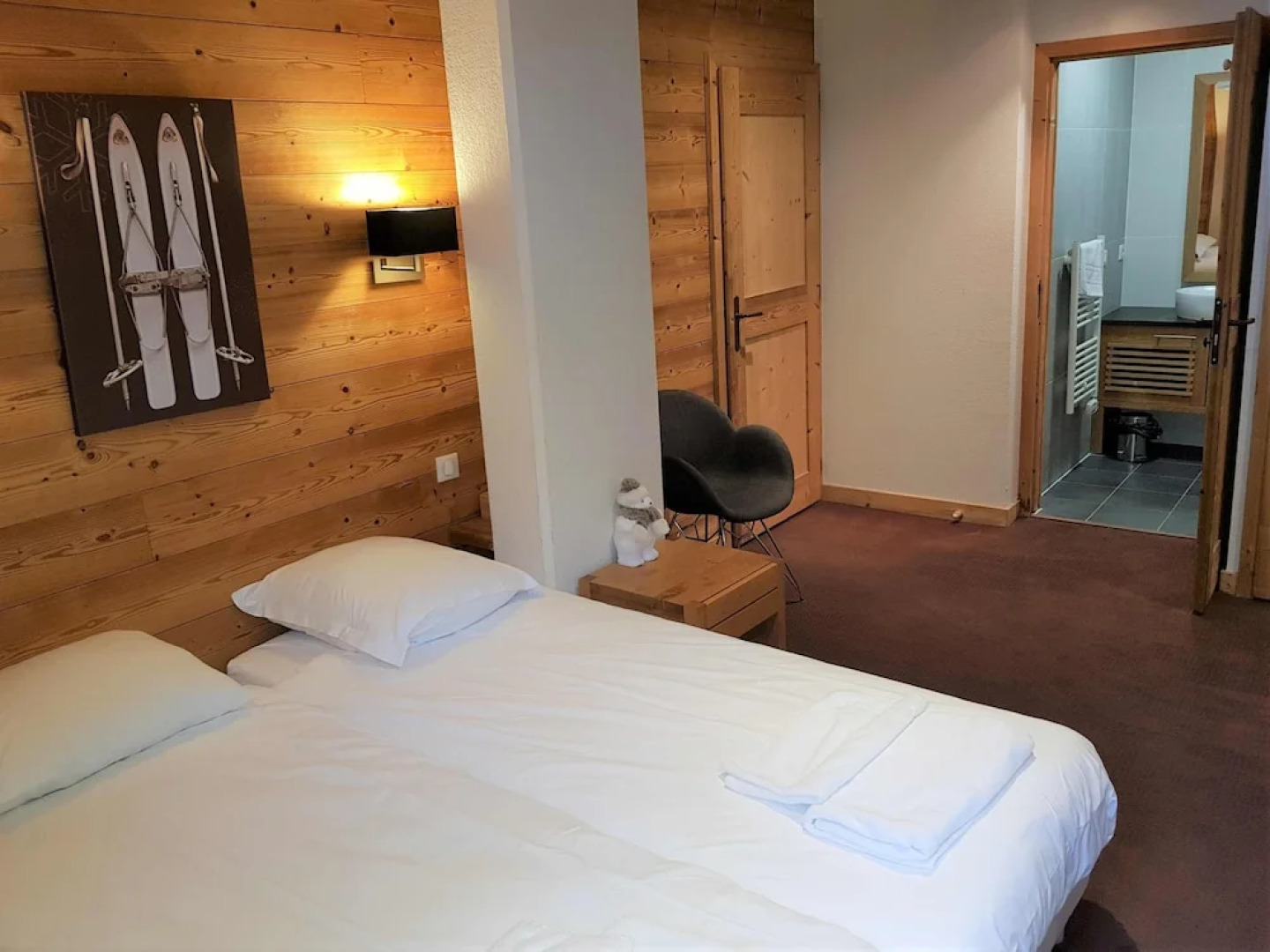 Calme nature ski à Vallorcine Mont Blanc