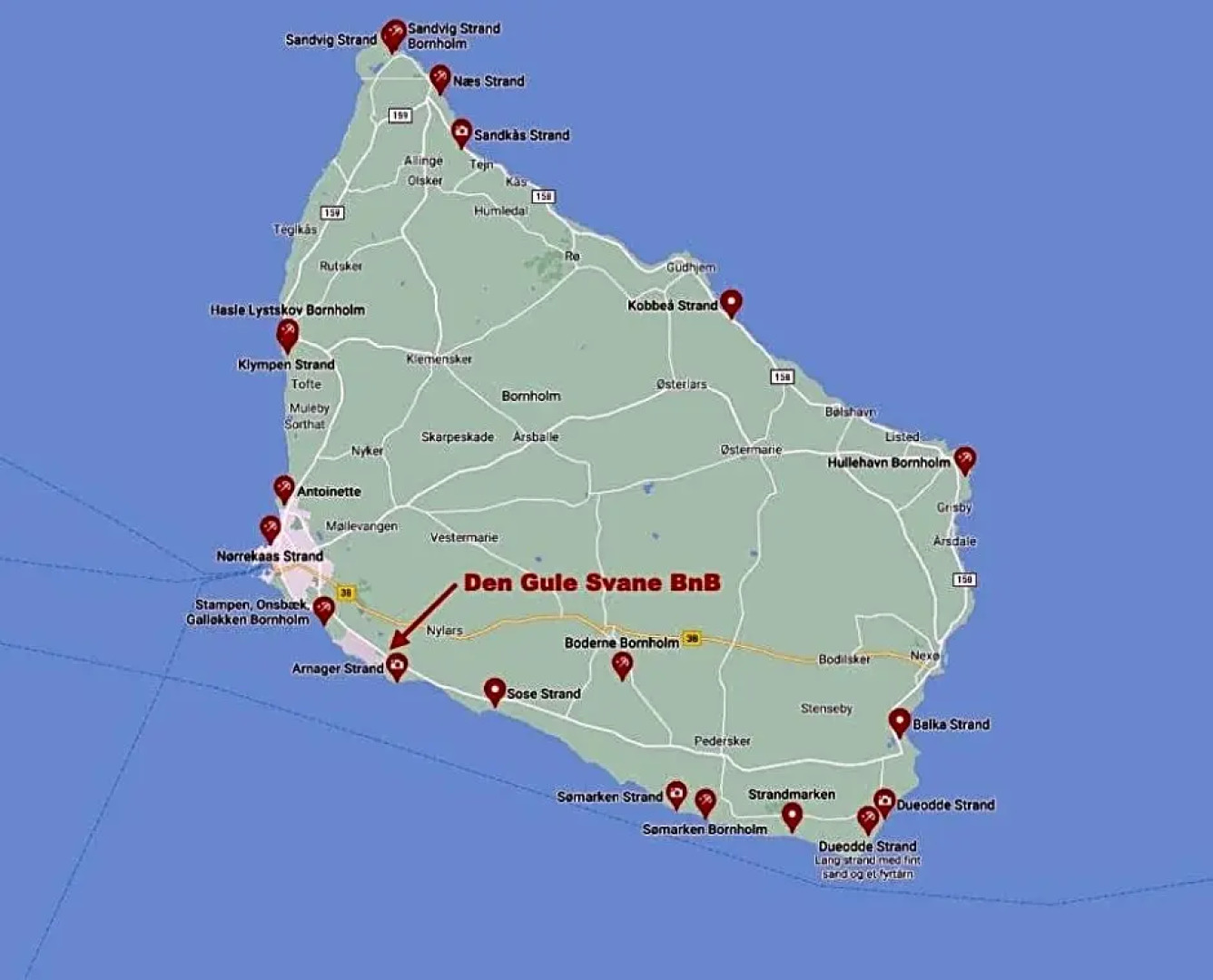 The FIG Studio - "Den Gule Svane" Guest House - near Rønne & Beach