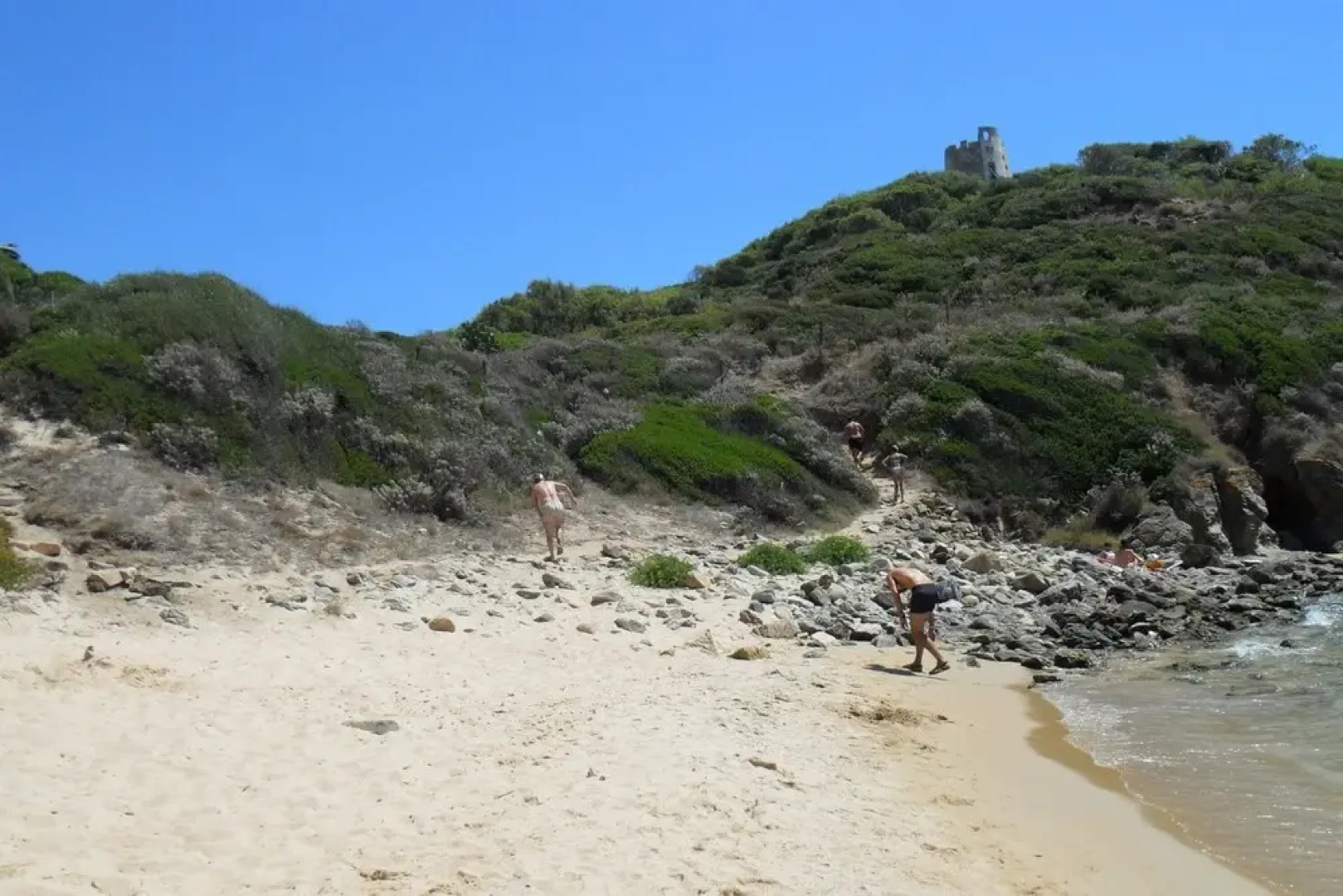 Villa With 3 Bedrooms in Chia, With Wonderful sea View, Furnished Garden and Wifi - 800 m From the Beach