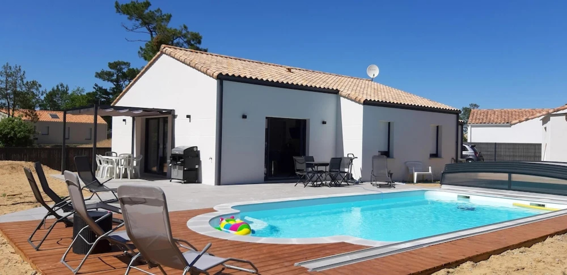 Villa With 3 Bedrooms in Saint-jean-de-monts, With Private Pool, Enclosed Garden and Wifi