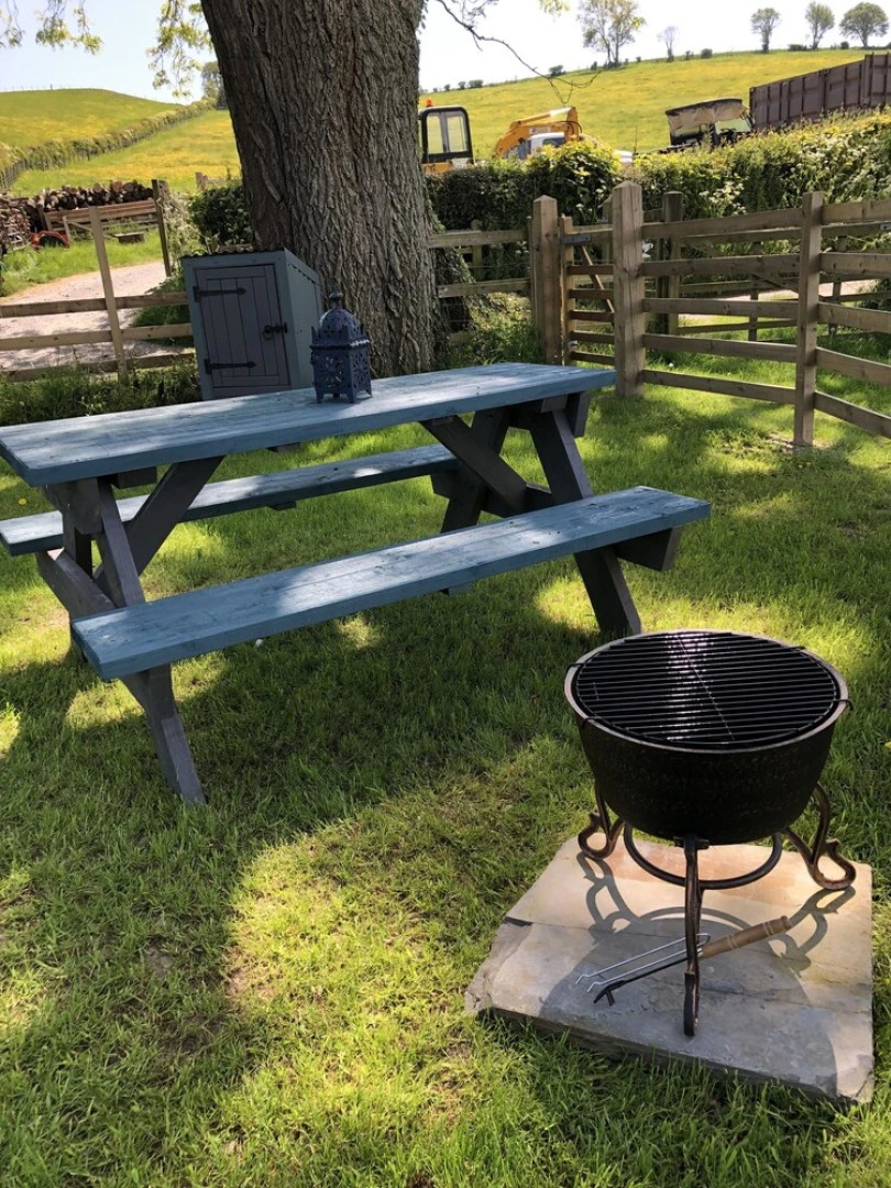 The Peacock Shepherds Hut at Hafoty Boeth