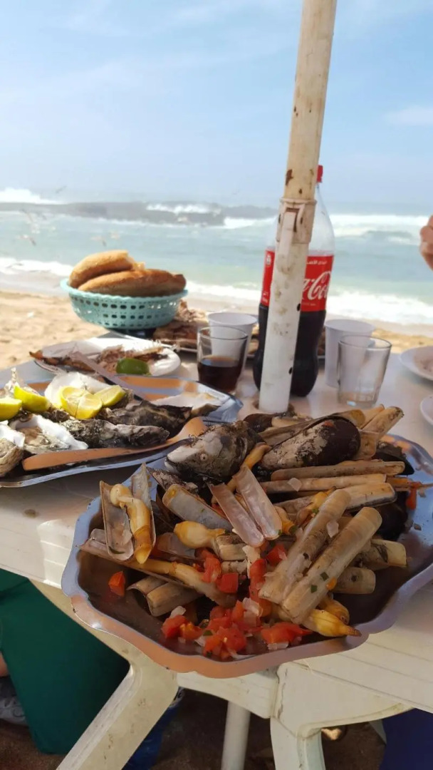 Art riad au bord de la mer